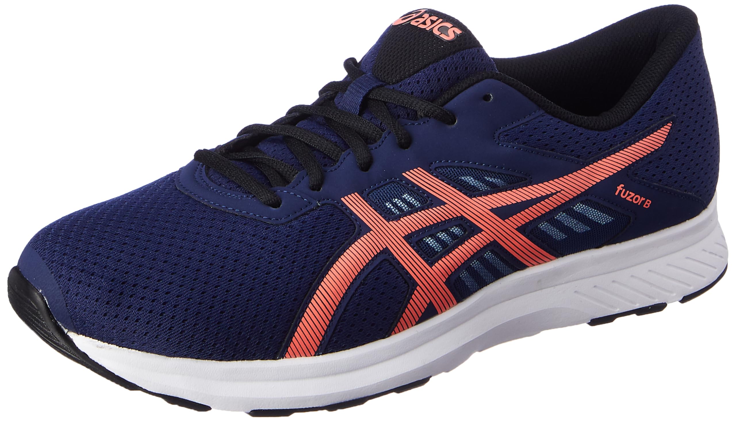 ASICS Mens fuzor B Blue Expance/Sunrise Red Sneakers - 12 UK (1021A532.407)