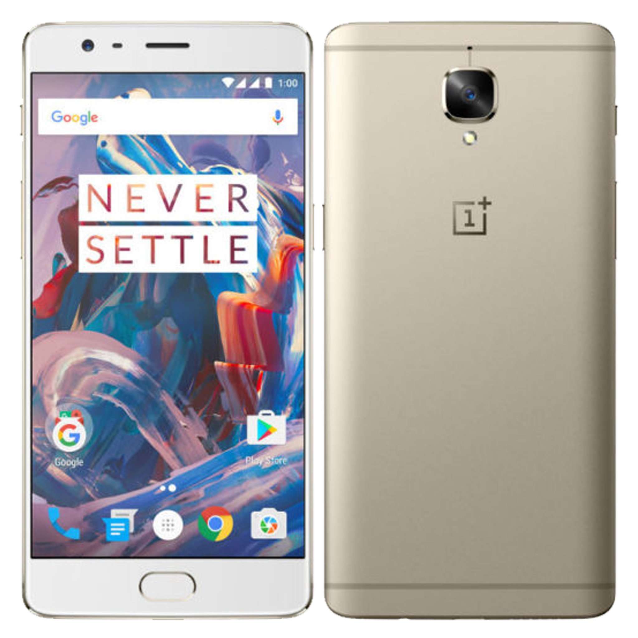 OnePlus 3T 64GB A3003 Dual-SIM (GSM Only, No CDMA) Factory Unlocked (Soft Gold) - International Version with No Warranty 1