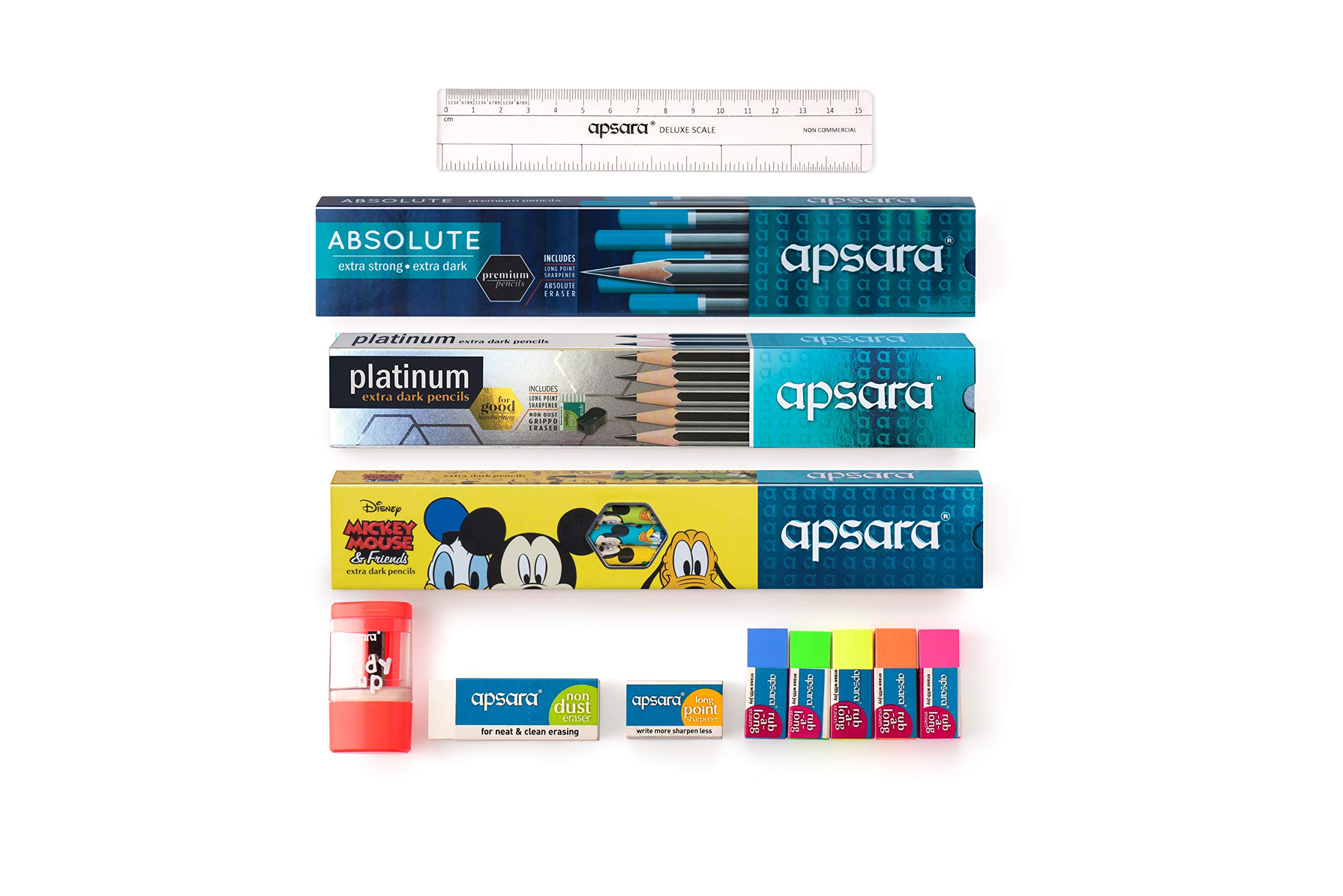 Apsara Writing Kit & Camel Oil Pastel + Free 1 Drawing Pencil - 25 Shades 4