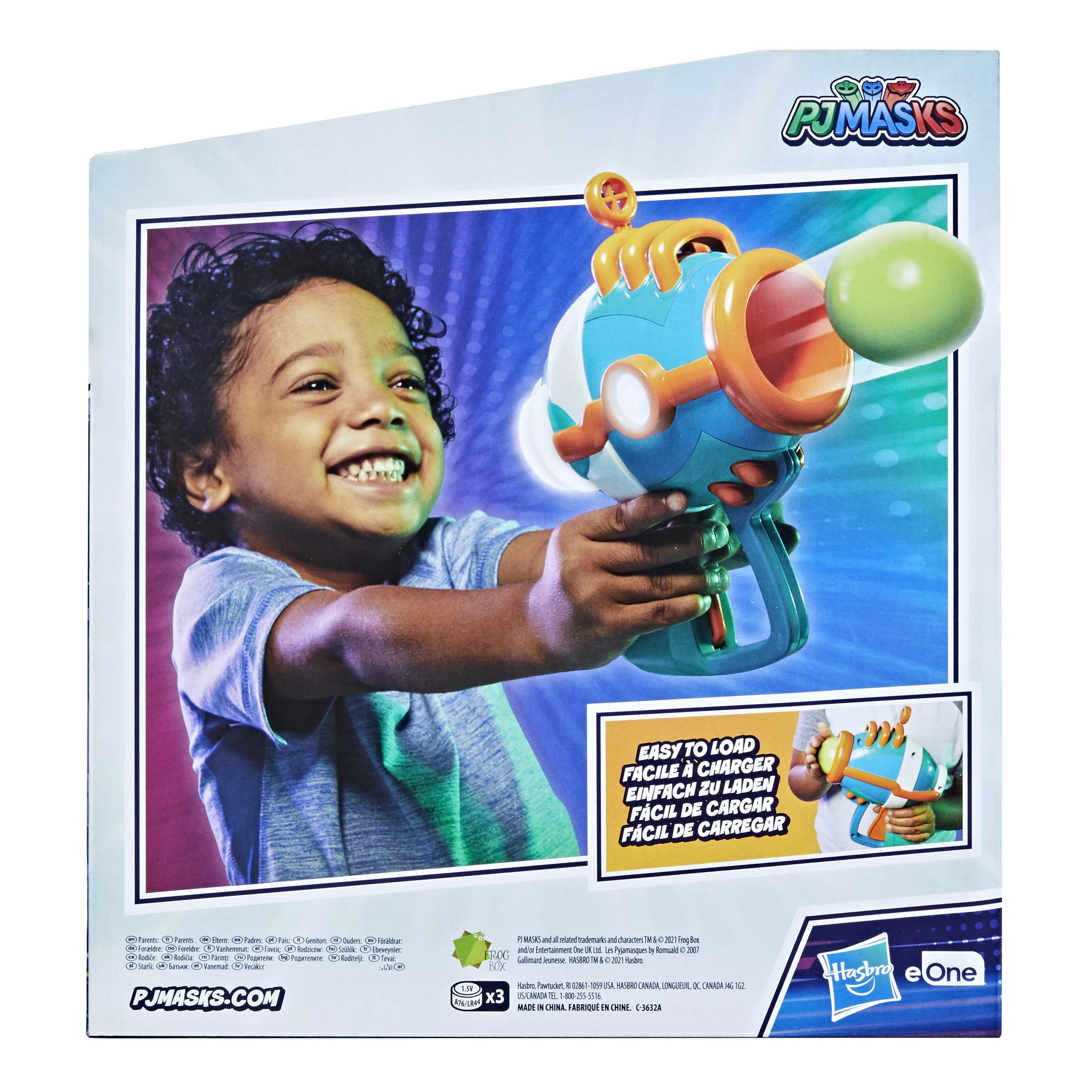 PJ Masks Romeo Blaster Ball Launcher, Preschool Toys, Ball Blaster for Kids, Toys for 3 Year Old Boys and Girls and Up 4
