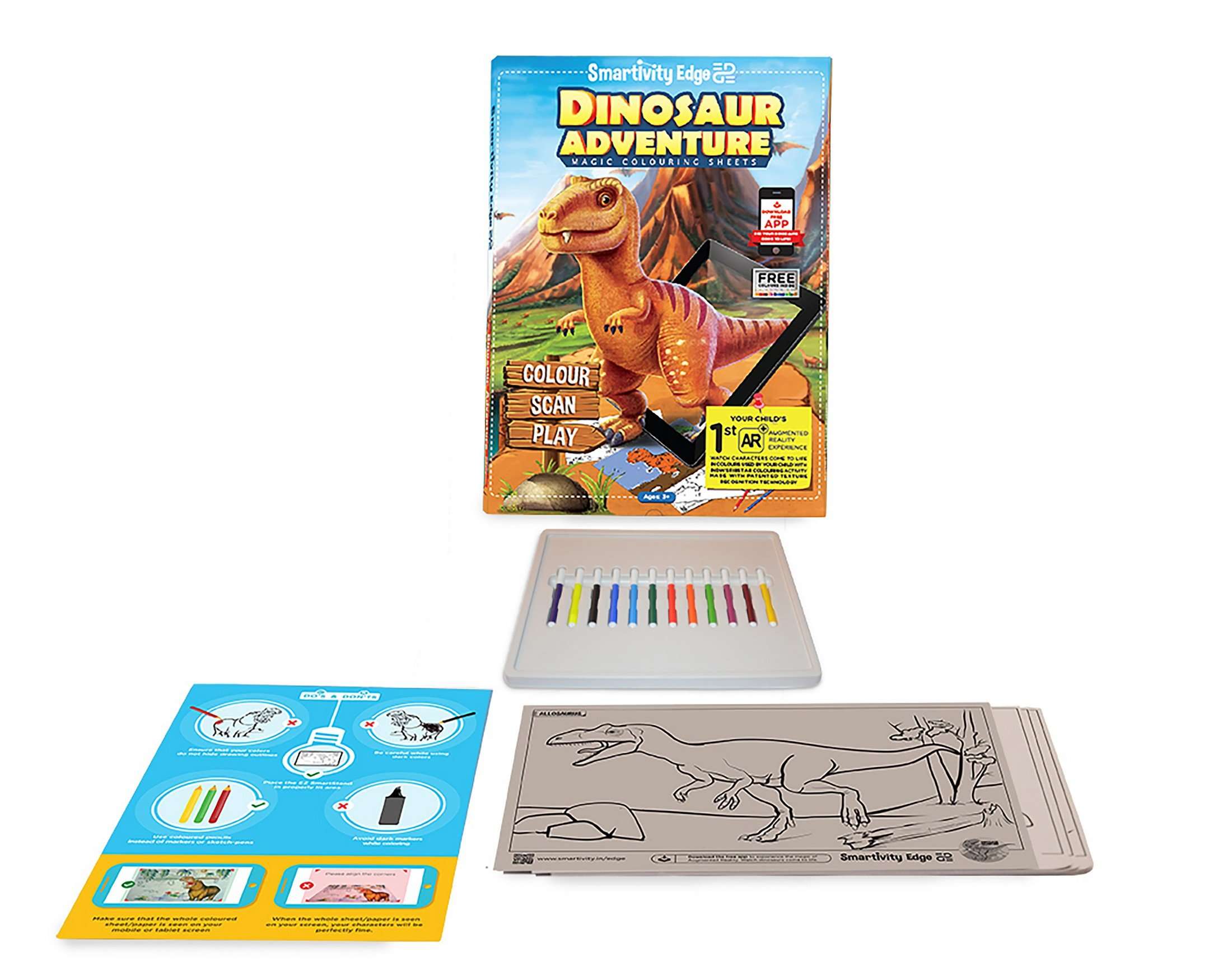 Smartivity Edge Dinosaur Adventure Colouring Sheets 5