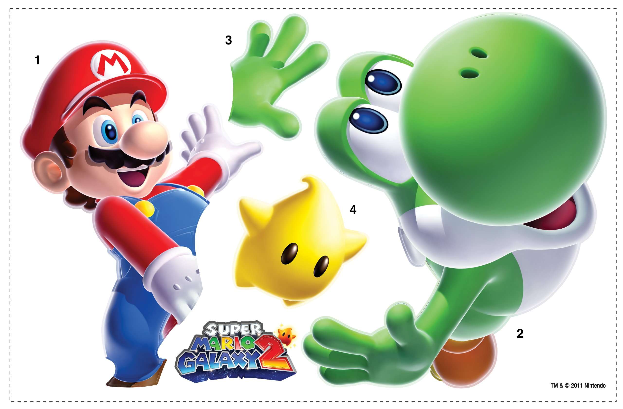 Roommates Mario Yoshi Giant Wall Decal (Multicolor) 3
