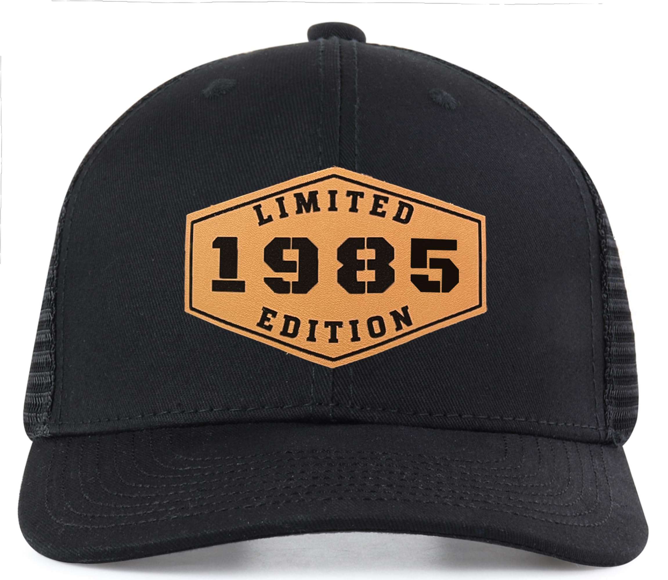 Lichfamy 40th Birthday Decorations for Men - 40 Year Old Gifts for Men Women 40th Birthday Gifts Men 1985 1986 Leather Patch Trucker Hat 3