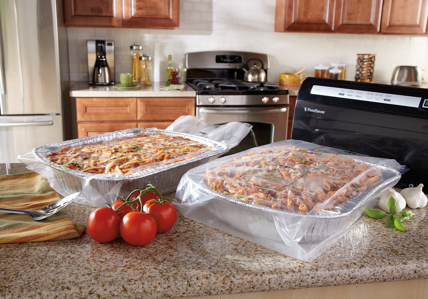 FoodSaver Vacuum Sealer Bags for Extra Large Items, Rolls for Custom Fit Airtight Food Storage and Sous Vide (Packaging May Vary) 4