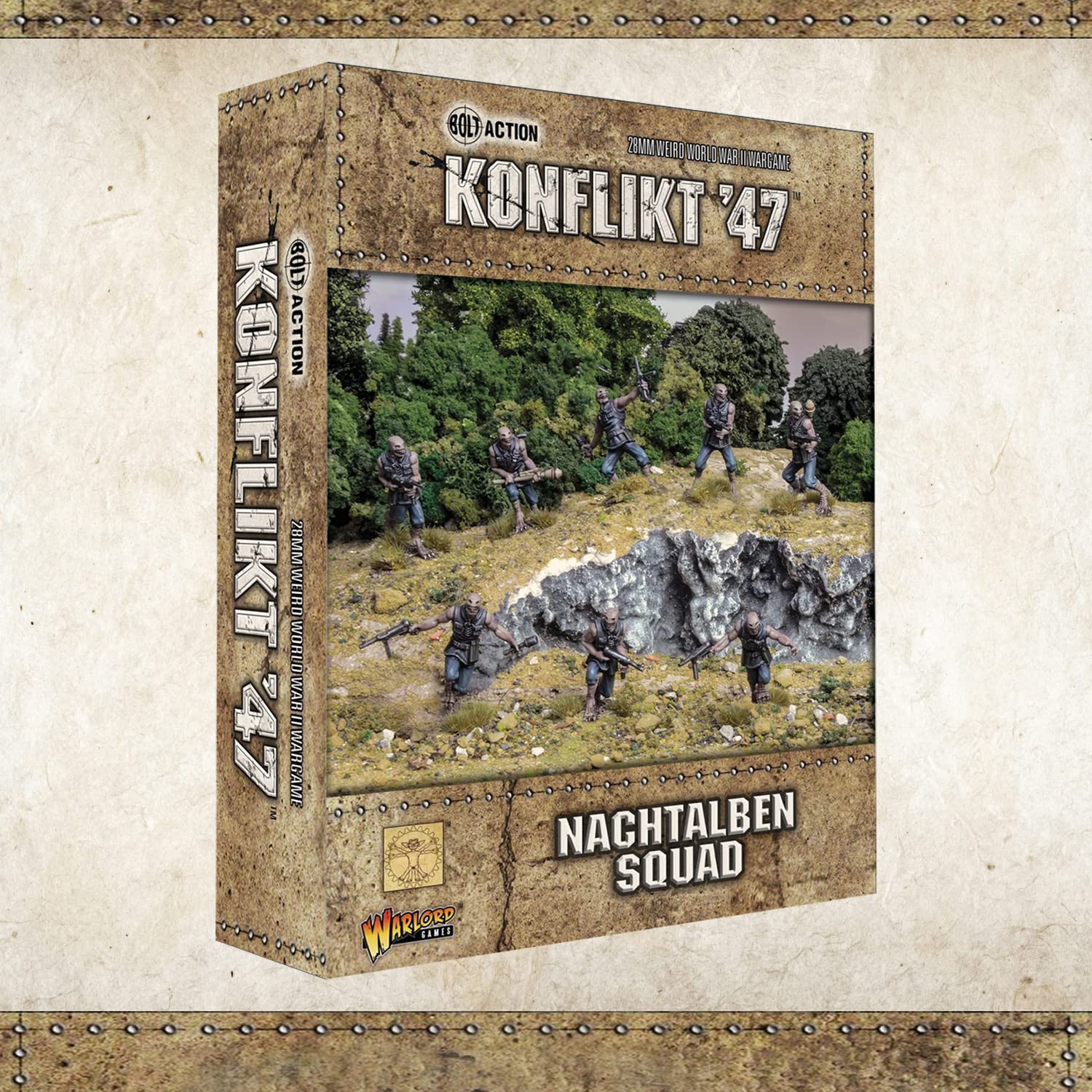 Wargames Delivered Bolt Action Konflikt '47 Nachtalben Squad 28mm Konflict '47 WWII Tabletop Miniatures Model for Miniature Wargaming by Warlord Games 5