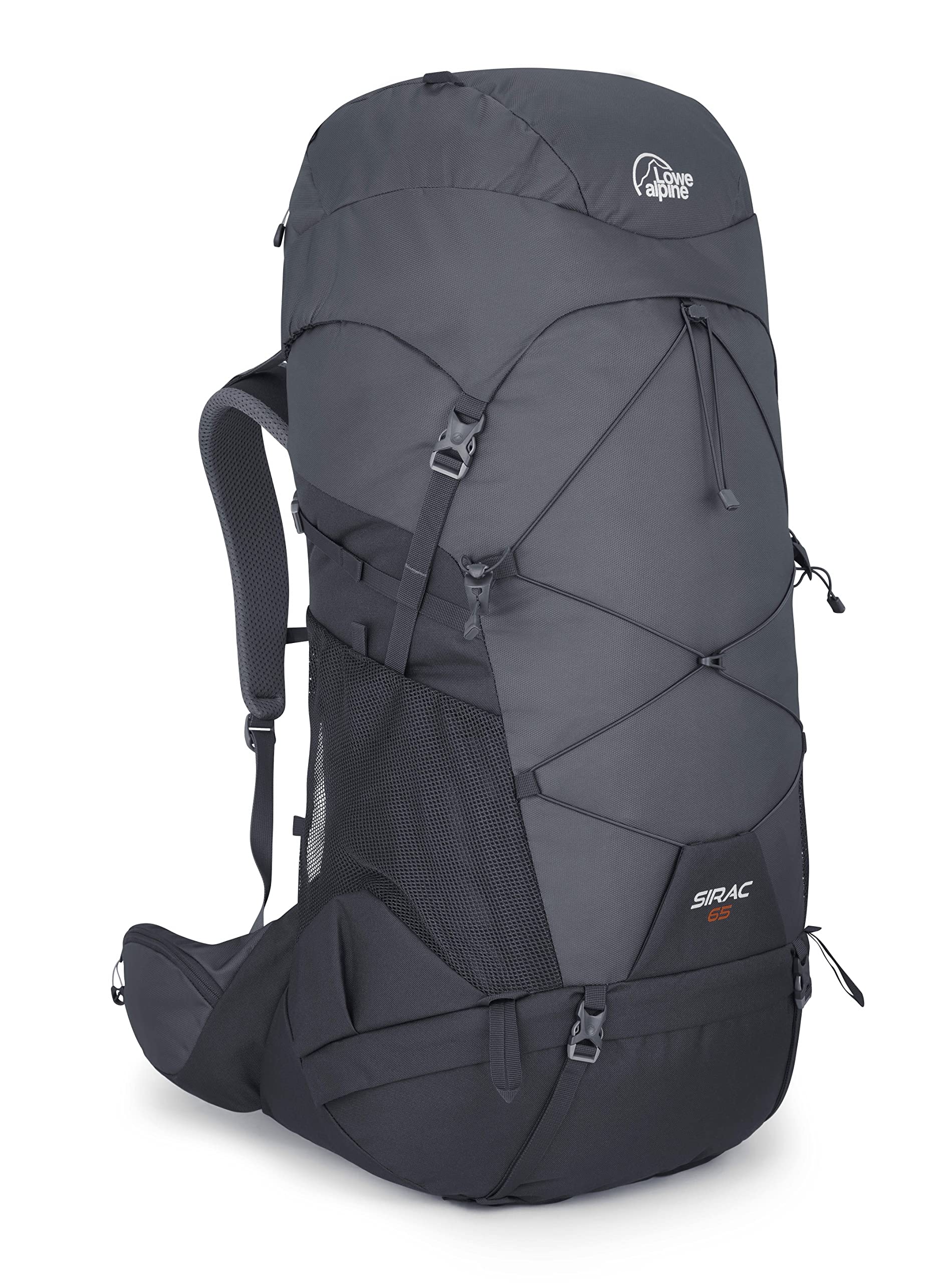 Lowe Alpine Sirac Multi-Day Hiking Backpack, Sirac 65 Liter, Ebony, Ebony