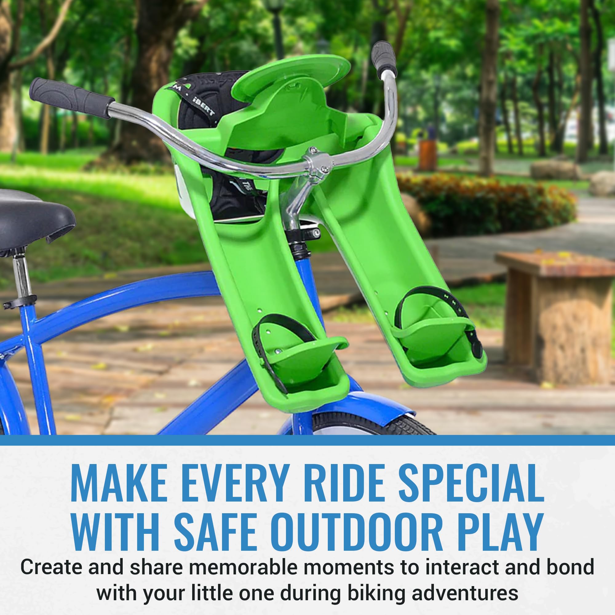 iBert Child Bicycle Safe-T-Seat, Green 2