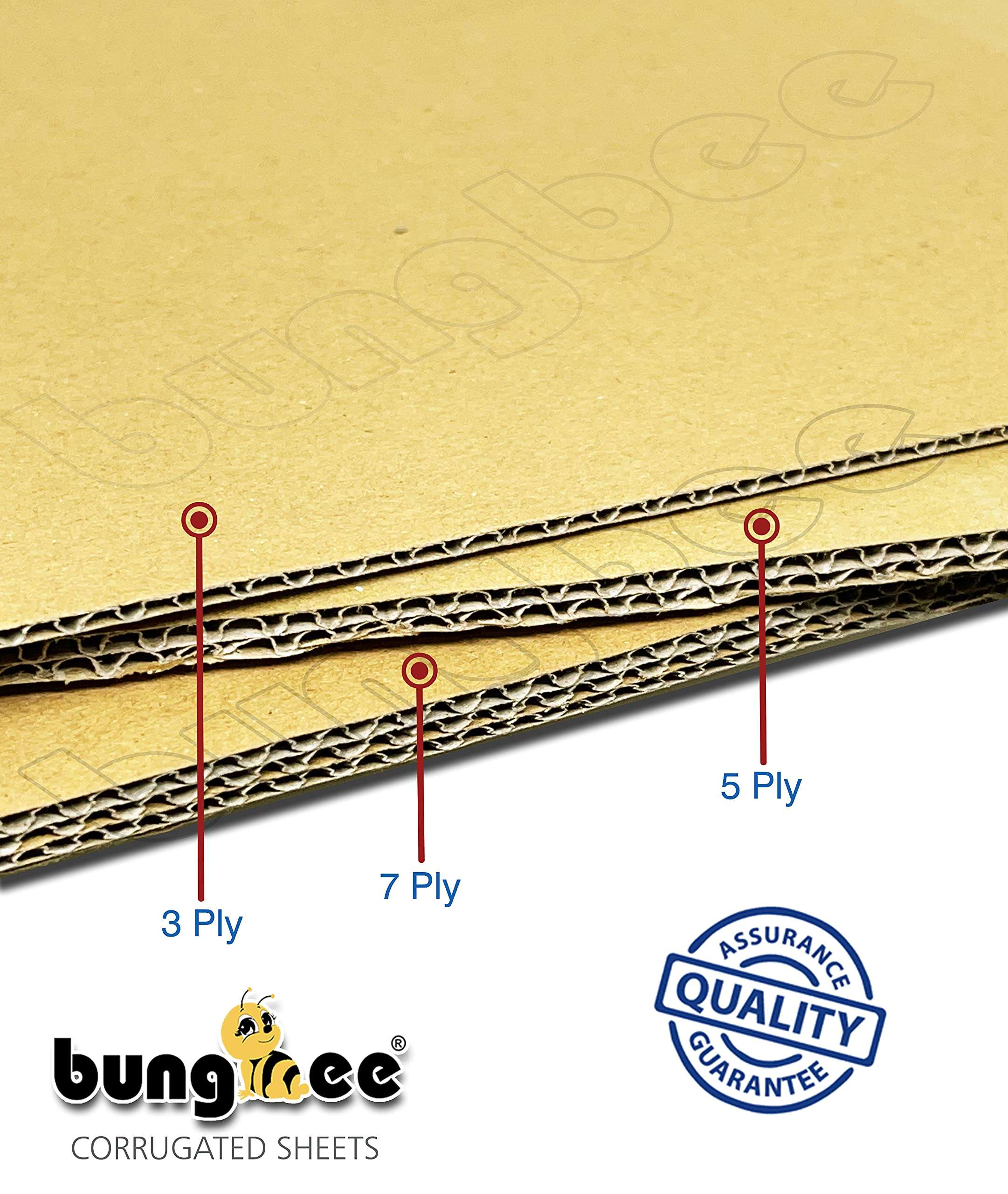 Corrugated Sheets for Packing by BUNGBEE (Size: A4) (3 PLY, Pack of 28) Versatile Material for Secure Shifting Material Packaging and Creative Crafting 4