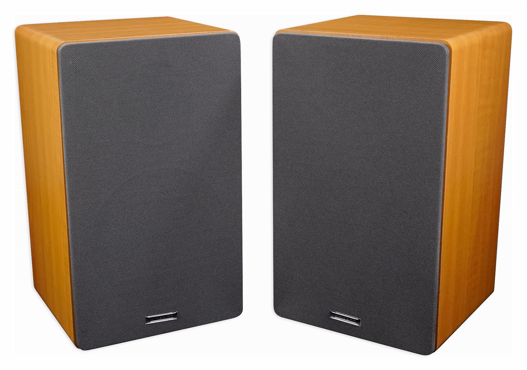 Audiosavings Bundle: Amp Gray WiFi Streaming Home Amplifier Bundle with (2) Rockville RockShelf 68C Wood 6.5" Home Theater Speakers & (2) Rockville BN20 Cable (5 Items) 5