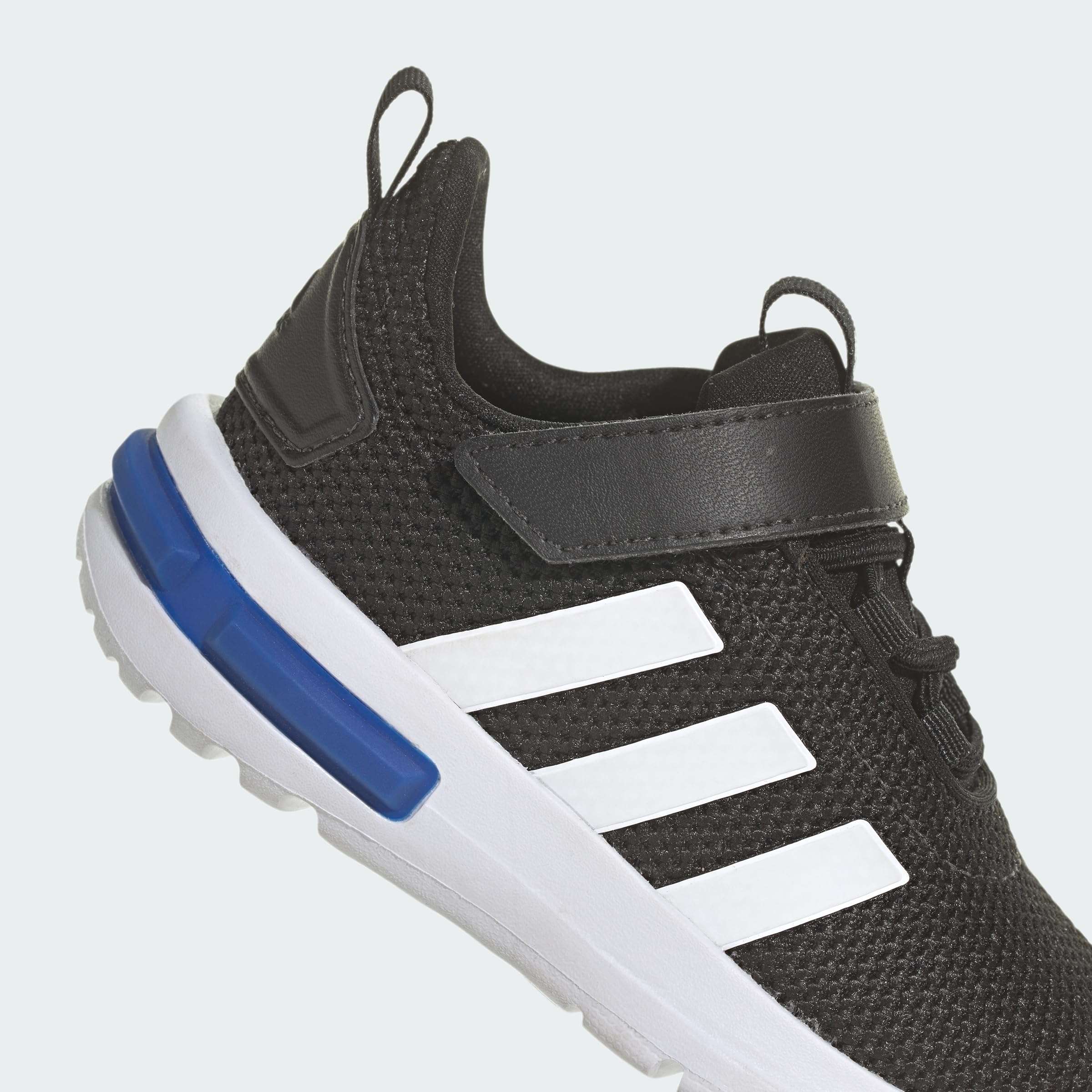 adidas Kids Racer TR23 Sneaker, Black/White/Team Royal Blue, 9 US Unisex Toddler 6