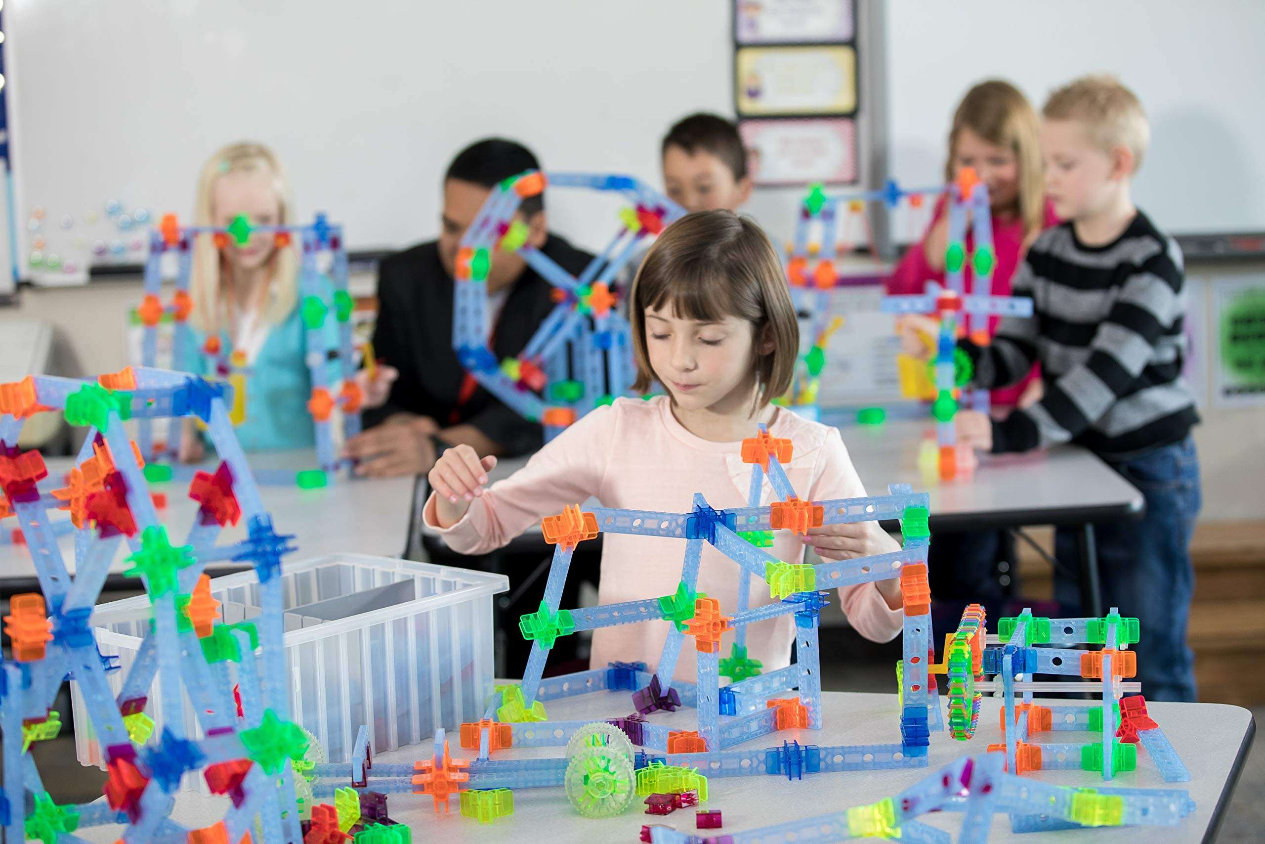 Brackitz Structures Educational STEM Manipulatives Building Block Toy | Sensory Learning Toys for Children PreK-6 | 320 Pc Set 2