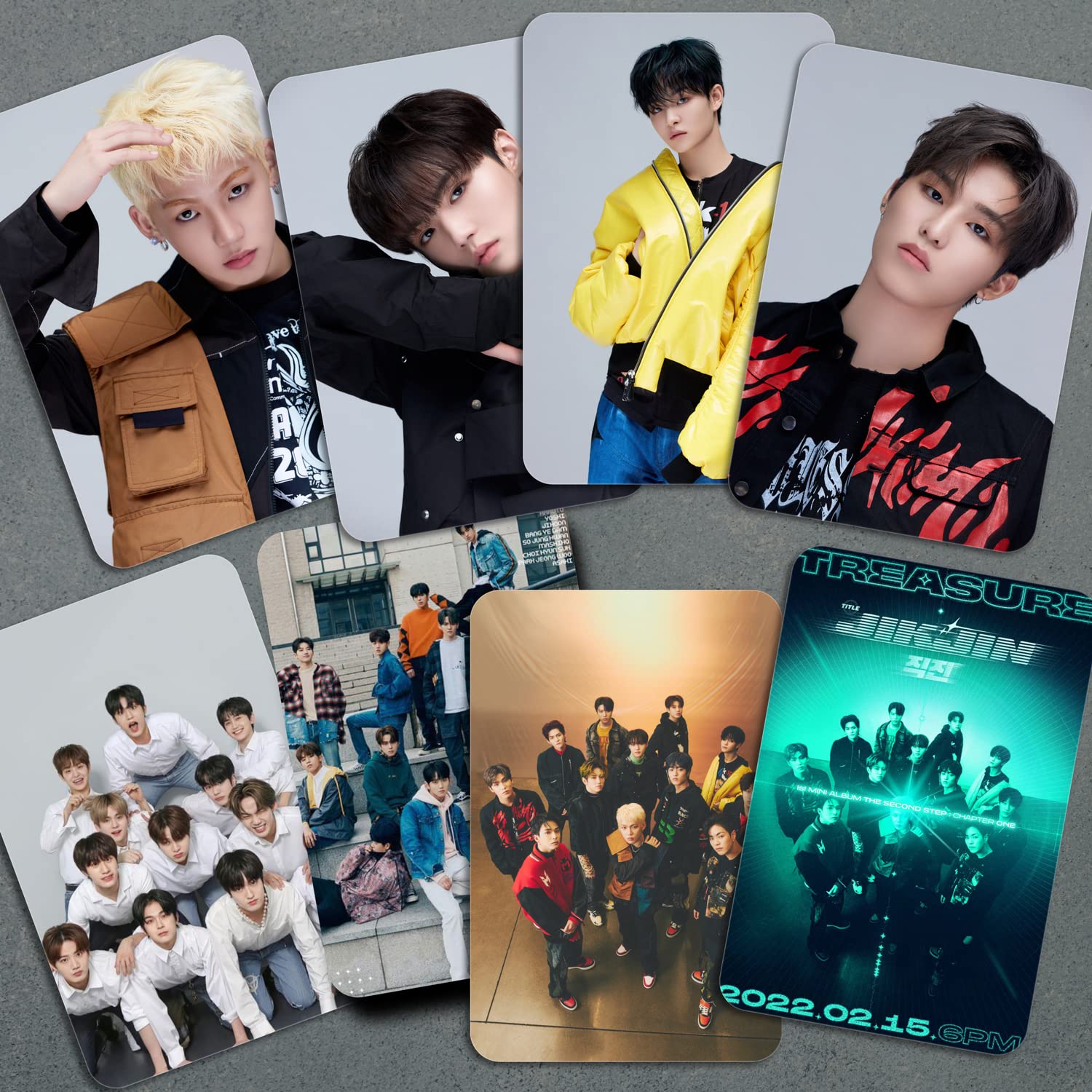 Treasure JIKJIN Song Photocards ( Set of 12 ) + 4 Free Group Photocards 5