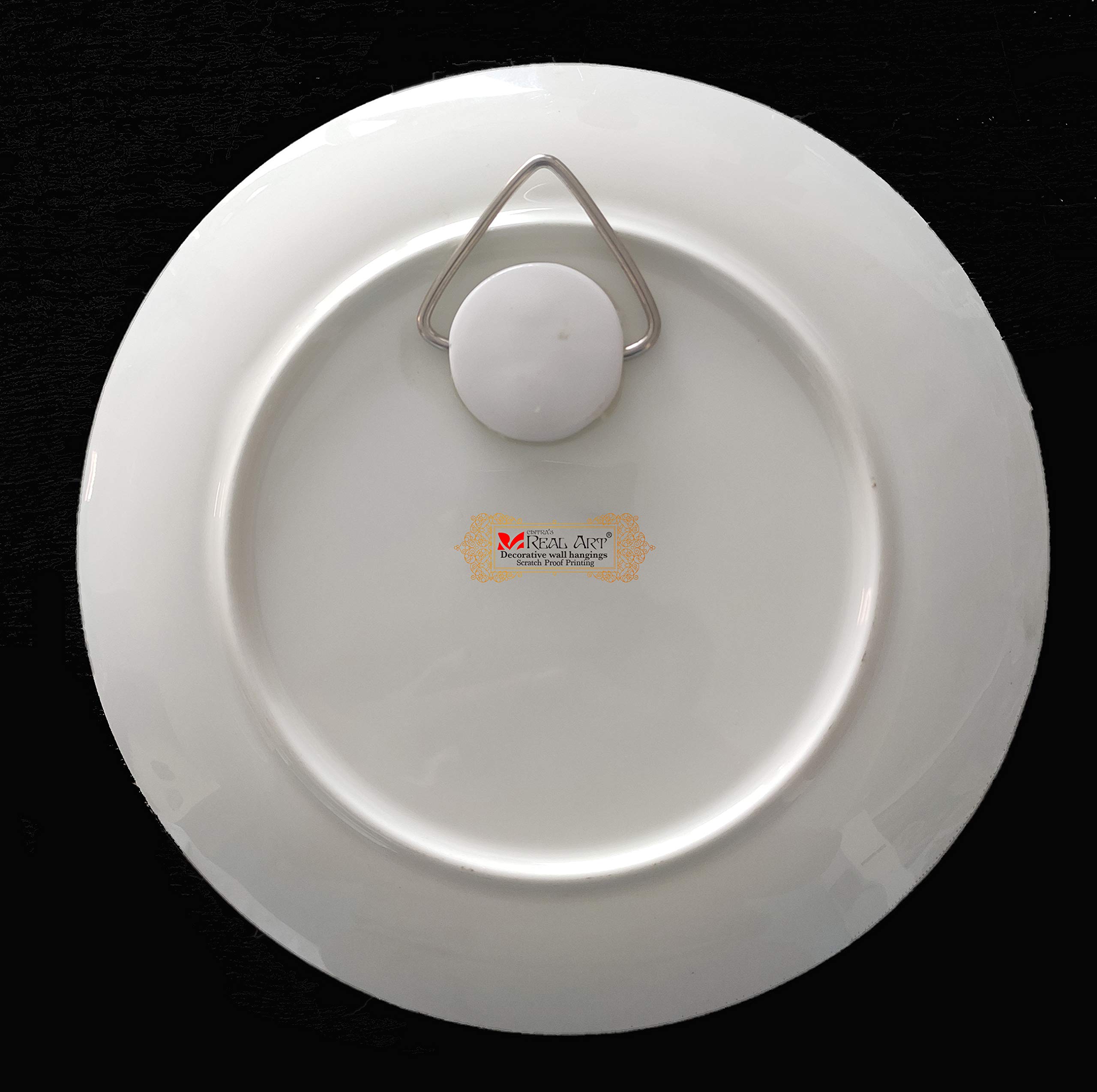 Block Decor Wall Hanging Ceramic Plate 7" (3pcs Set) Multicolor (Design 1) 6