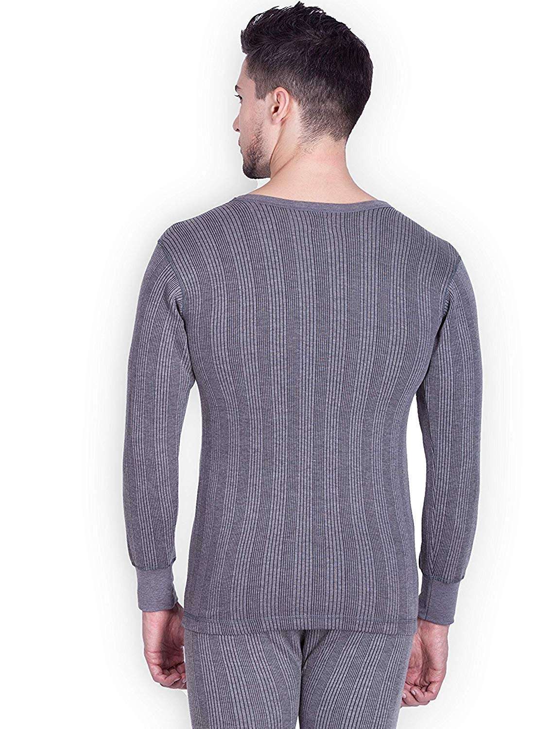 Lux Cozi Inferno Men's Cotton Thermal Set (Grey, 95) 5