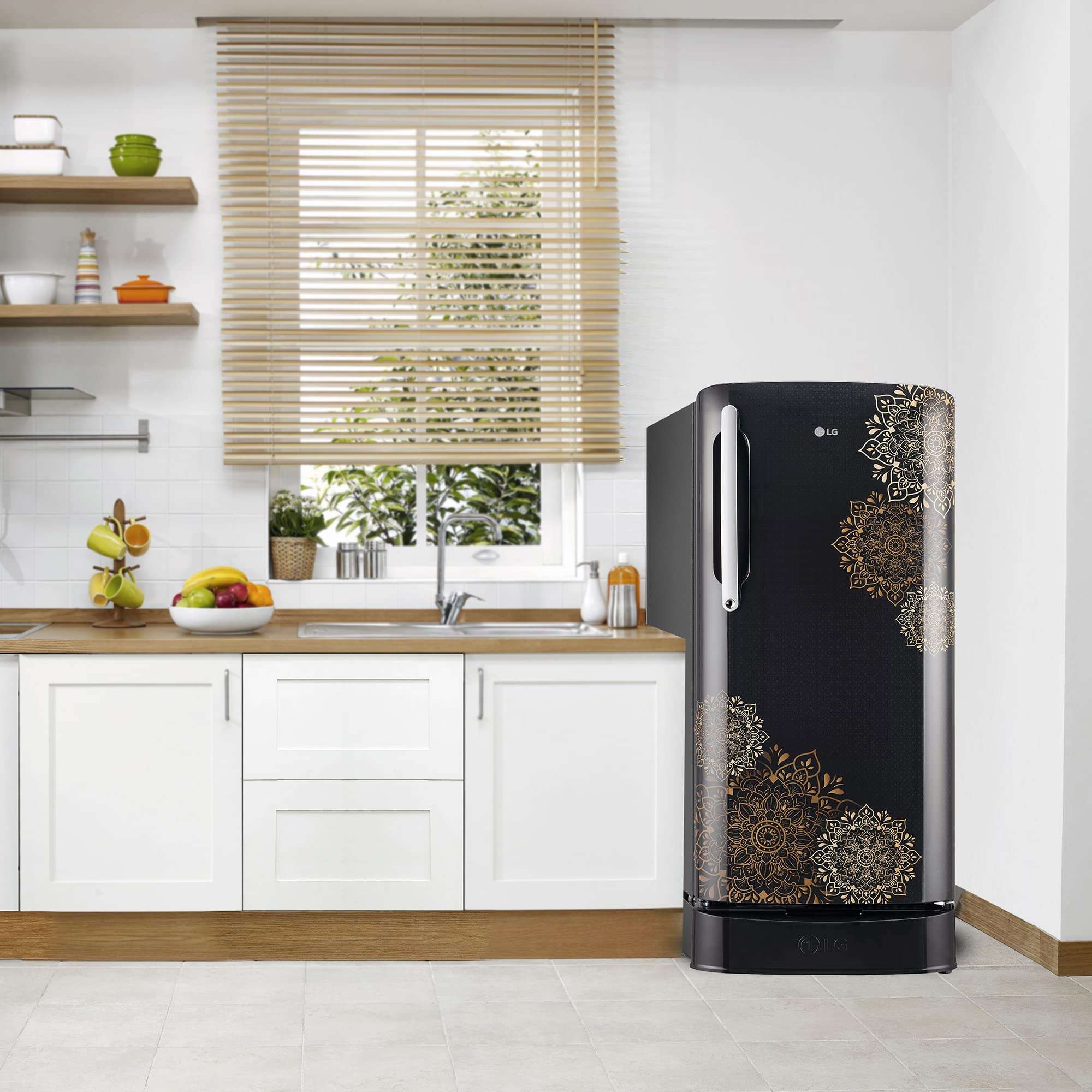LG 204 L 5 Star Inverter Direct-Cool Single Door Refrigerator (GL-D211HERZ, Ebony Regal, Base stand with drawer, 2022 Model) 5