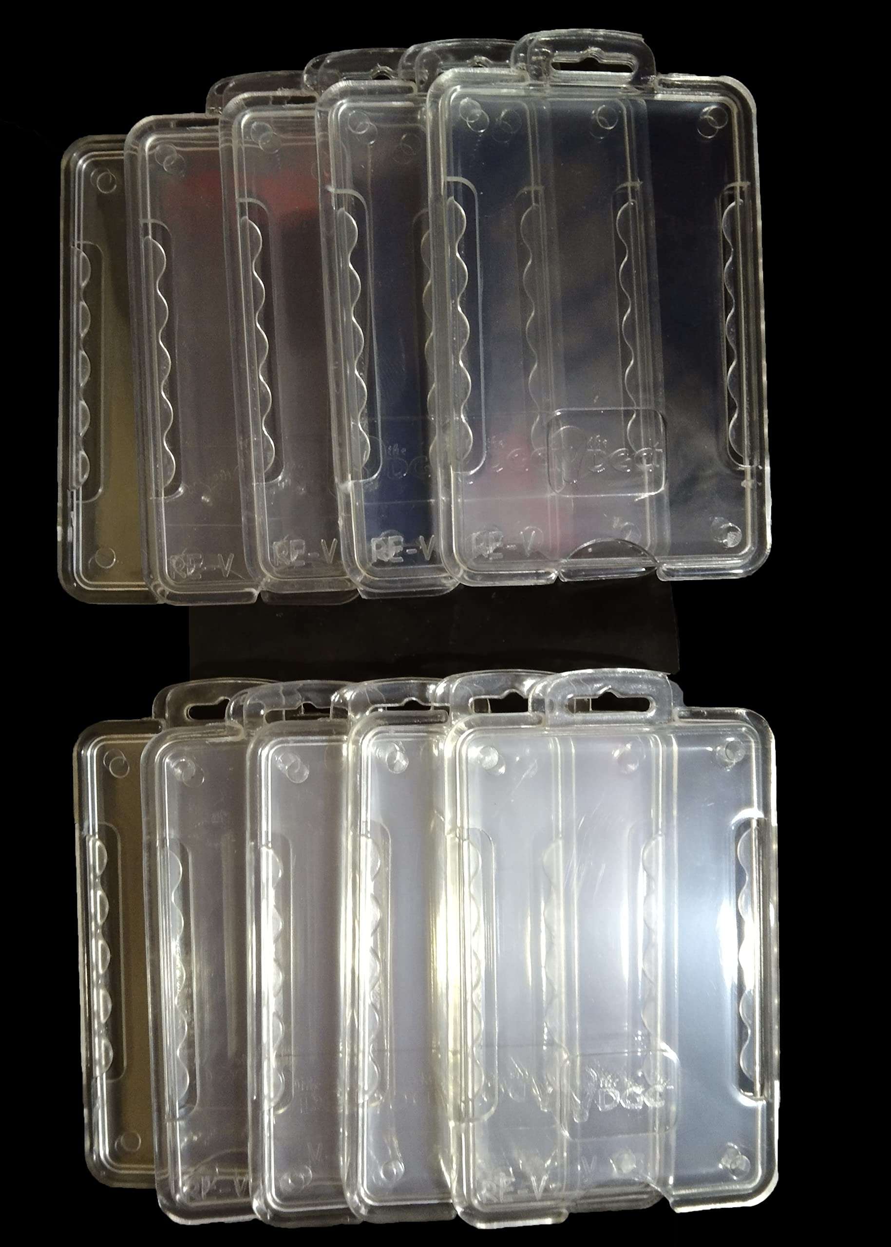 SHREE RANG GRAPHICS Acrylic Transparent Unbreakable ID Card Holder Complete Card Safty (10) 3