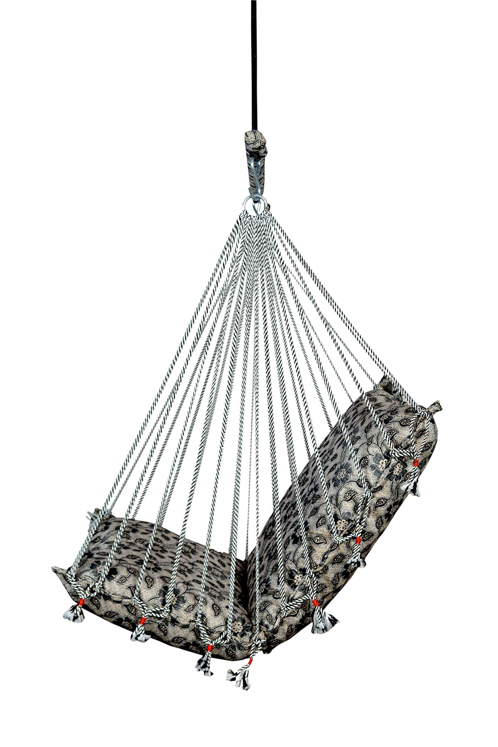 Kkriya Home Décor Swing for Adult |Home| Balcony |Jhula for Garden Single Seater(Completely Washable ) 4