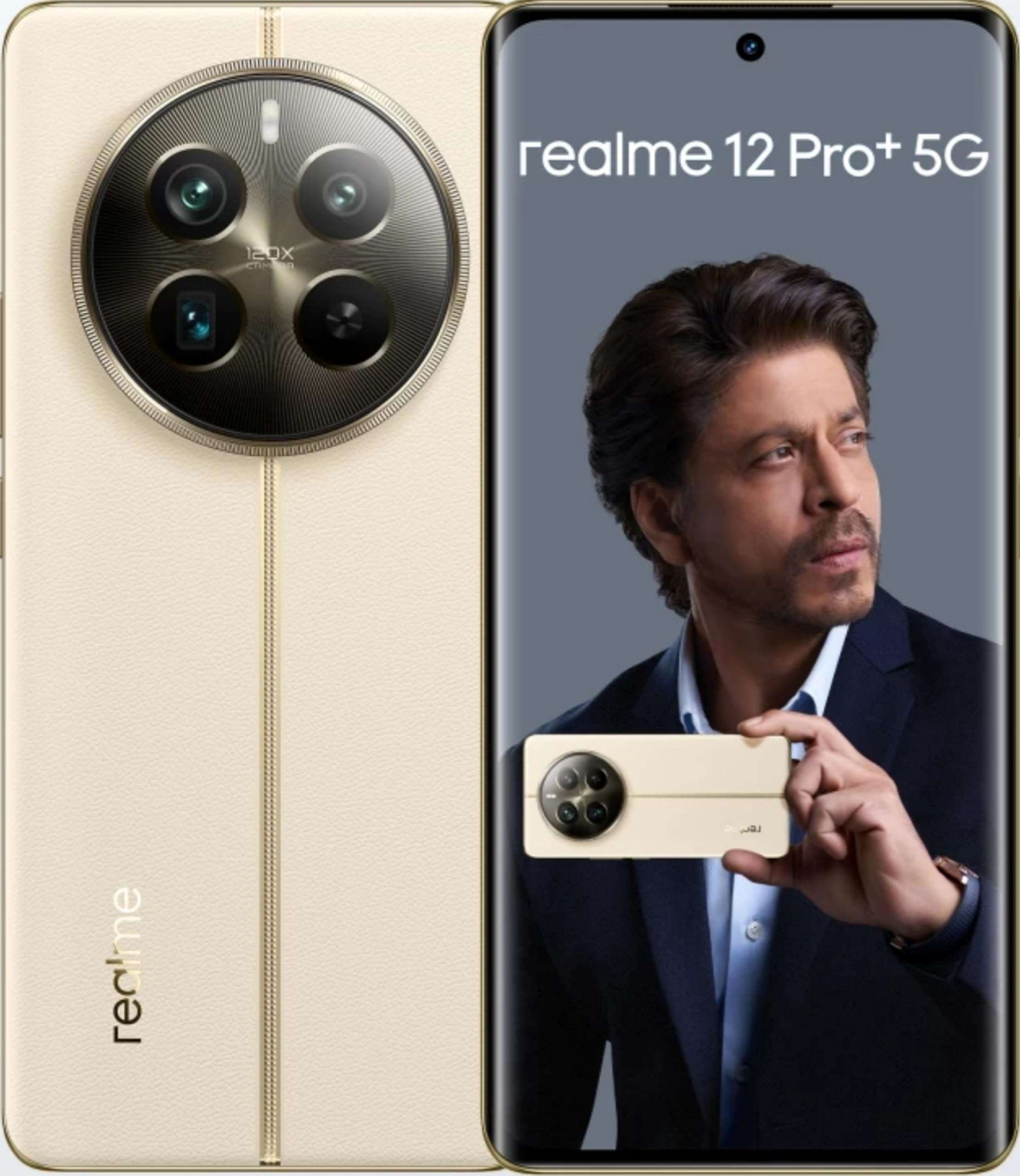 realme 12 Pro+ 5G (Navigator Beige, 12GB RAM, 256GB Storage) | 6.7" 120Hz Curved AMOLED Display | 64MP Periscope + 50MP Sony IMX 890 OIS Camera + 8MP | 32MP Selfie Camera | 67W Super VOOC Charge 1