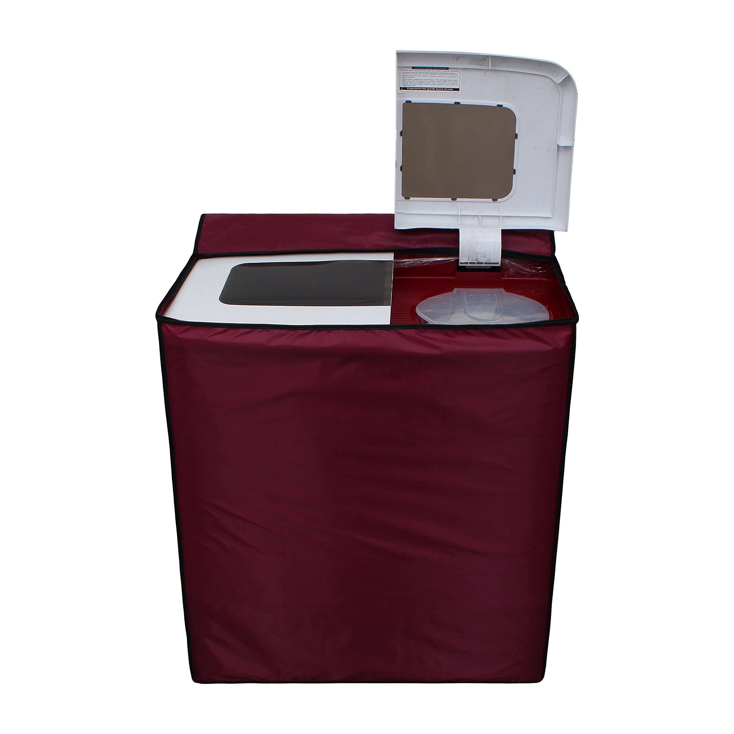 Glassiano Maroon Waterproof & Dustproof Washing Machine Cover for semi Automatic Samsung WT657QPNDPG 7.2 Kg Washing Machine 5