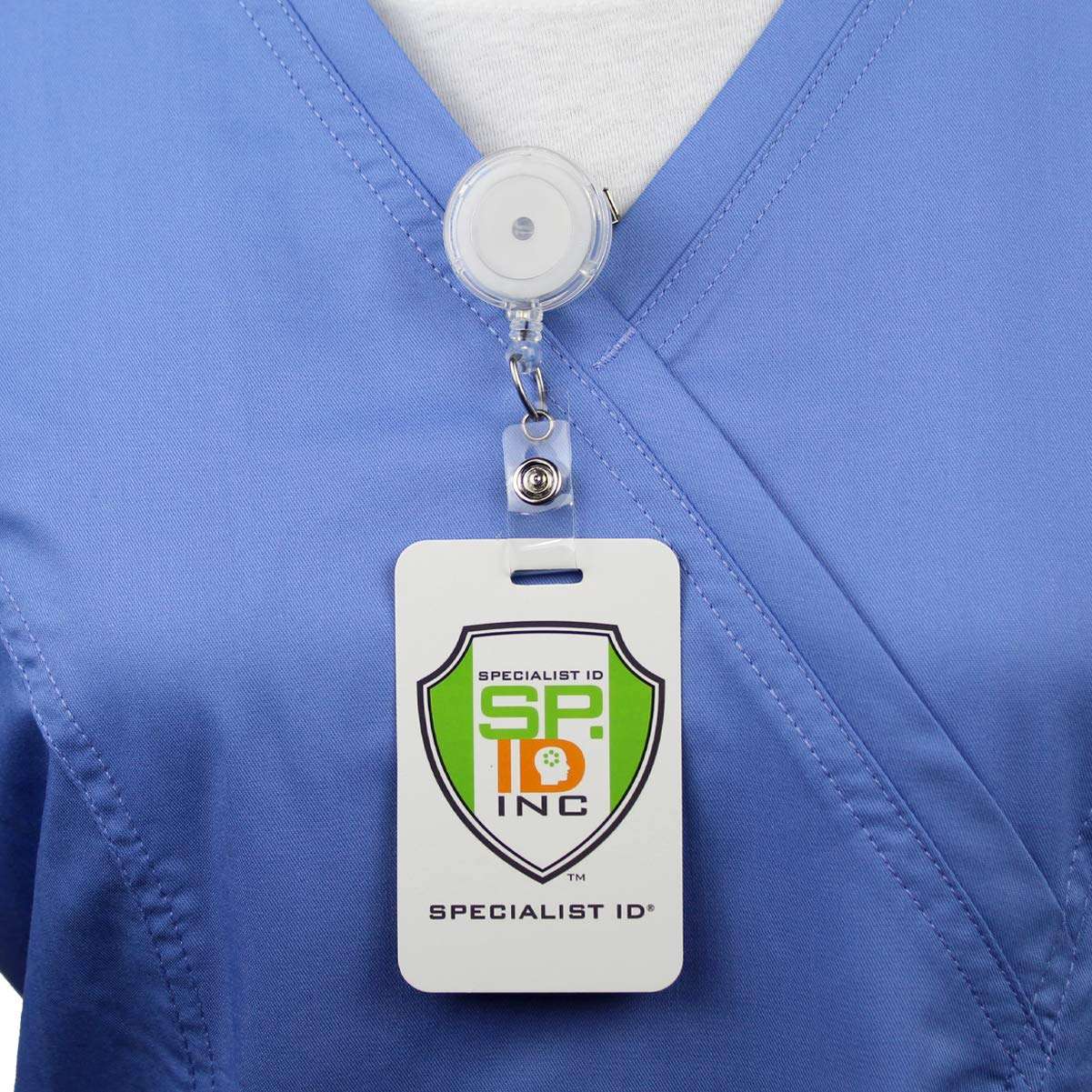 25 Pack - Premium Clear (Translucent) Retractable Badge Reels with Alligator Swivel Clip on Back by Specialist ID (Translucent Clear) 6