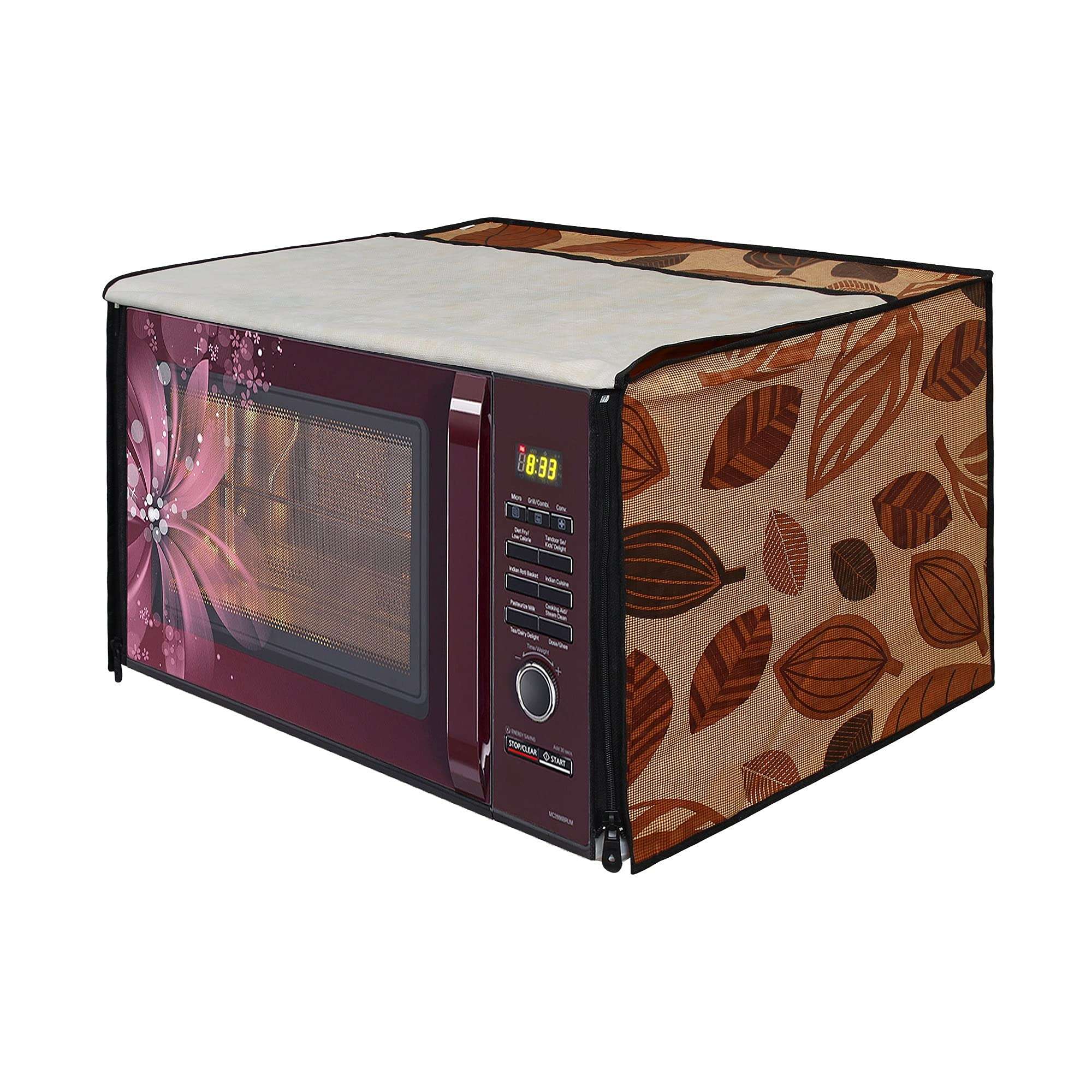 Lithara Printed Waterproof Microwave Oven Cover for 32L CE117PC-B2/XTL | Sams19 (Multicolor) 1