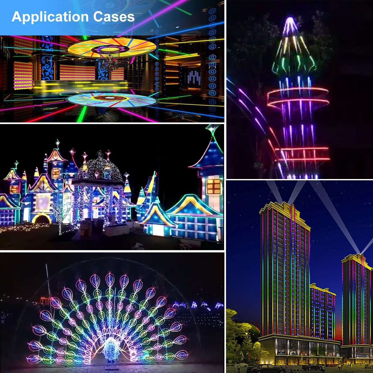 ALITOVE WS2812B Individually Addressable LED Strip Light 5050 RGB 16.4ft 300 LED Pixel Flexible Lamp Tube Waterproof IP67 Black PCB DC 5V 6