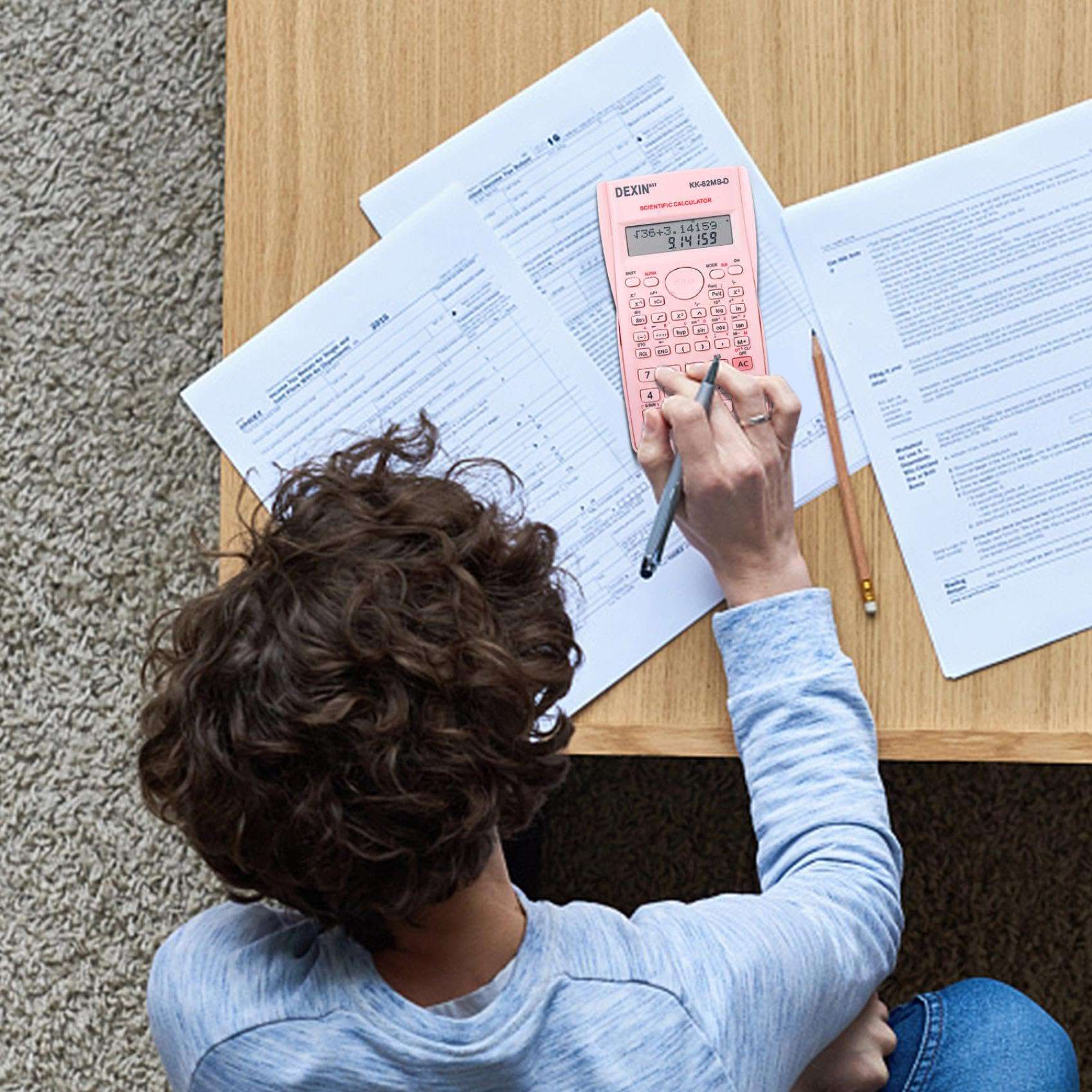 Generic Colorful Scientific Calculator,Scientific Calculator with Cute Design for School and Business (Pink) 5