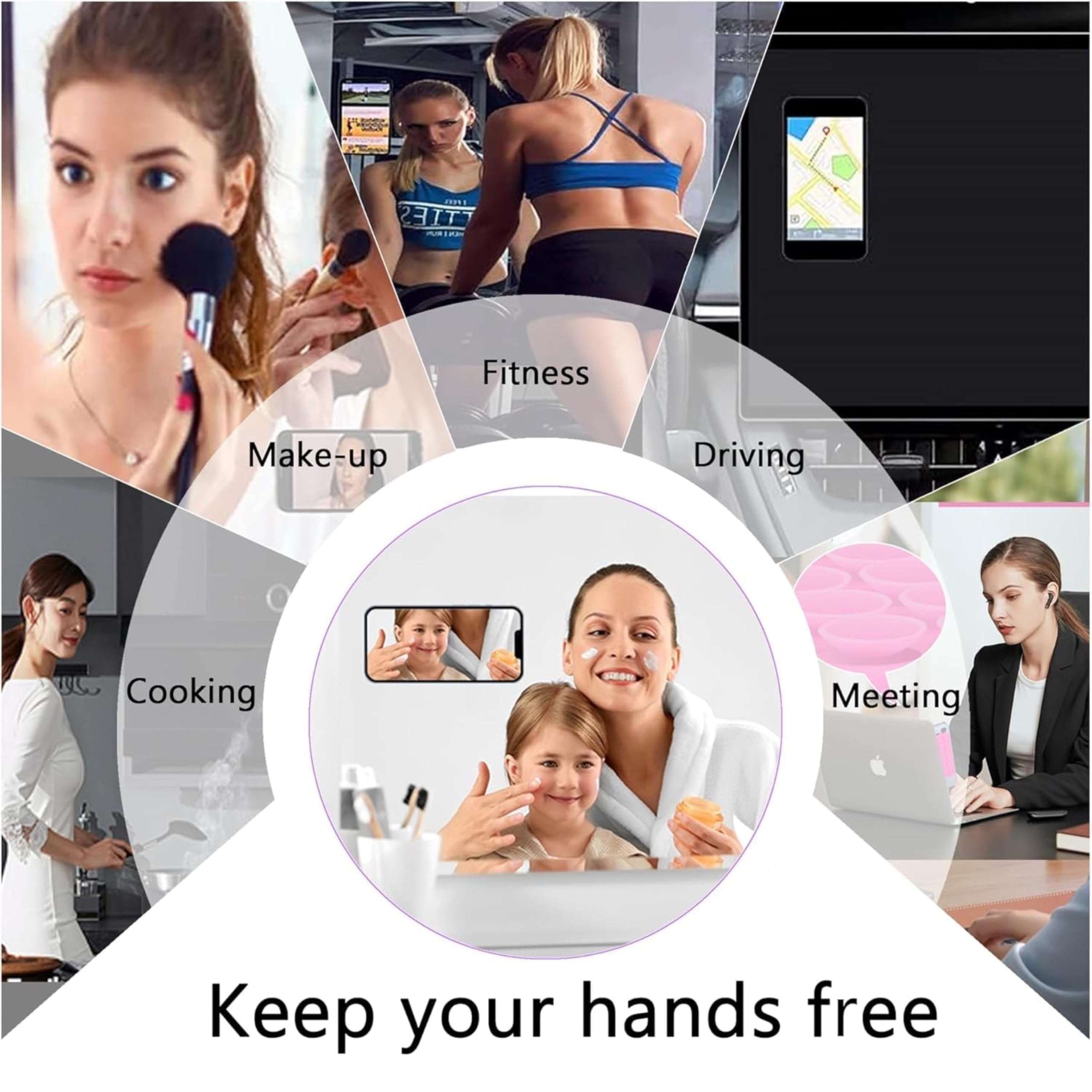 Like Star® Double Sided Back Cover for Silicone Suction Adhesive for Phone Cover | Stick Ease Multi-Purpose Hands-Free Suction Phone Accessory | Strong Grip Holder for Mirror & Shower (Pack of 3) 5