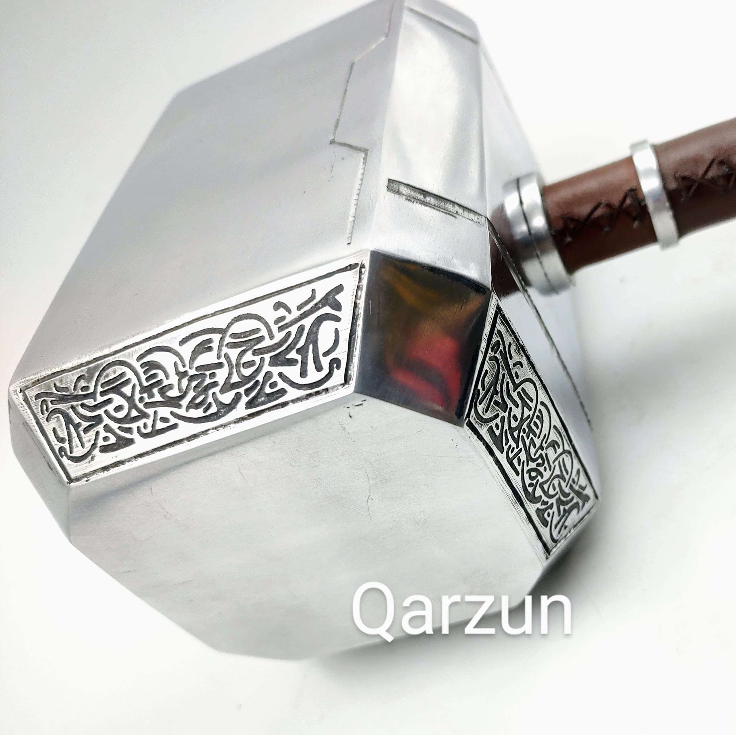Thor Hammer Metal MCU Thor Mjolnir Cosplay 1/1 Scale Movie Prop Replica The Avengers Weapon, Production Process. Silver 4