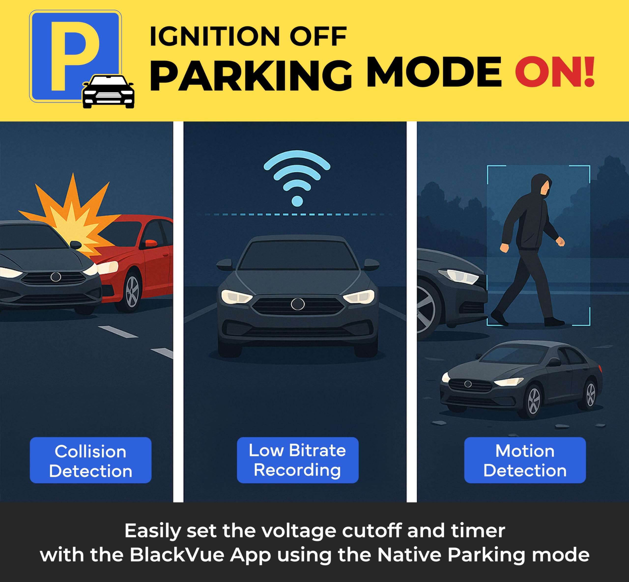 BlackVue DR590X-2CH Plus with 32GB microSD Card | Simple Full HD Wi-Fi Dashcam, Parking Mode Support (Kit Included), Front and Rear Camera, BlackVue App Support for Video Transfer | Made in Korea 2