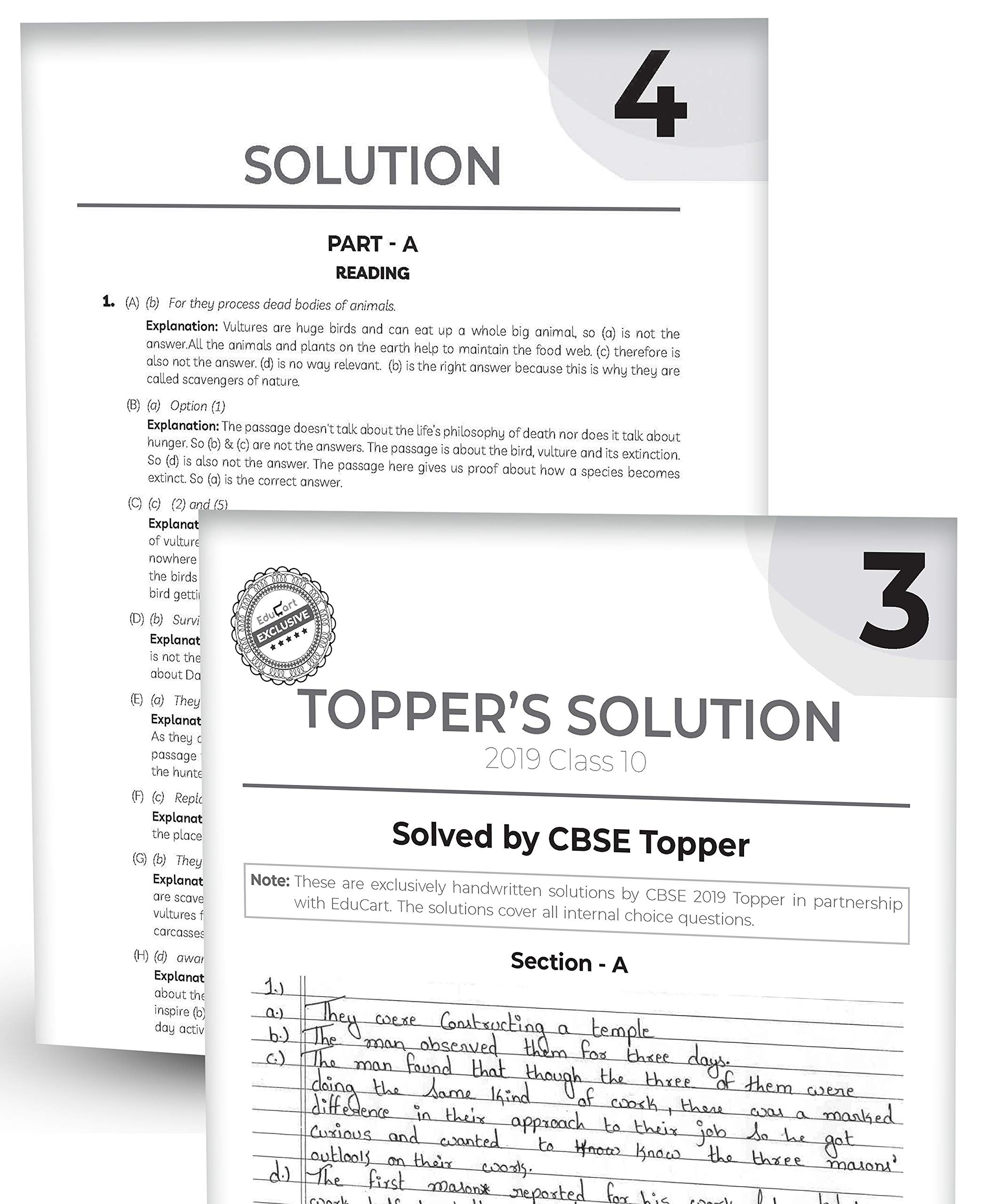 Educart CBSE Class 10 English Language & Literature Sample Question Papers For 2021 (reduced syllabus for Term 1 and 2) (old pattern) (Class 9-12) 6