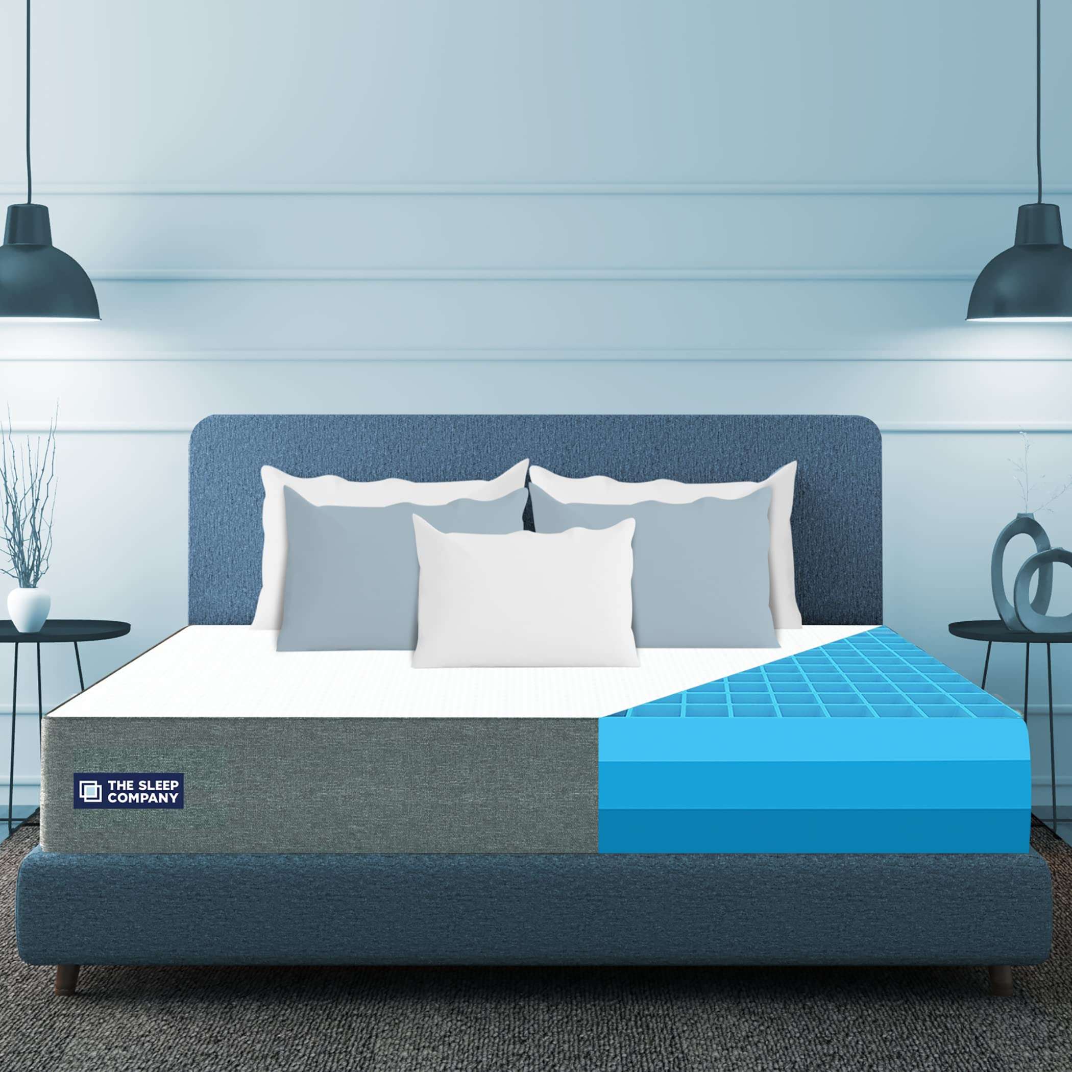 The Sleep Company SmartGRID Luxe 6 Inch King Size Soft Mattress with LuxioTec for Luxury Comfort | 10 Years Warranty | Luxury Mattress Double Bed with Patented Japanese SmartGRID Technology | 78x72 1