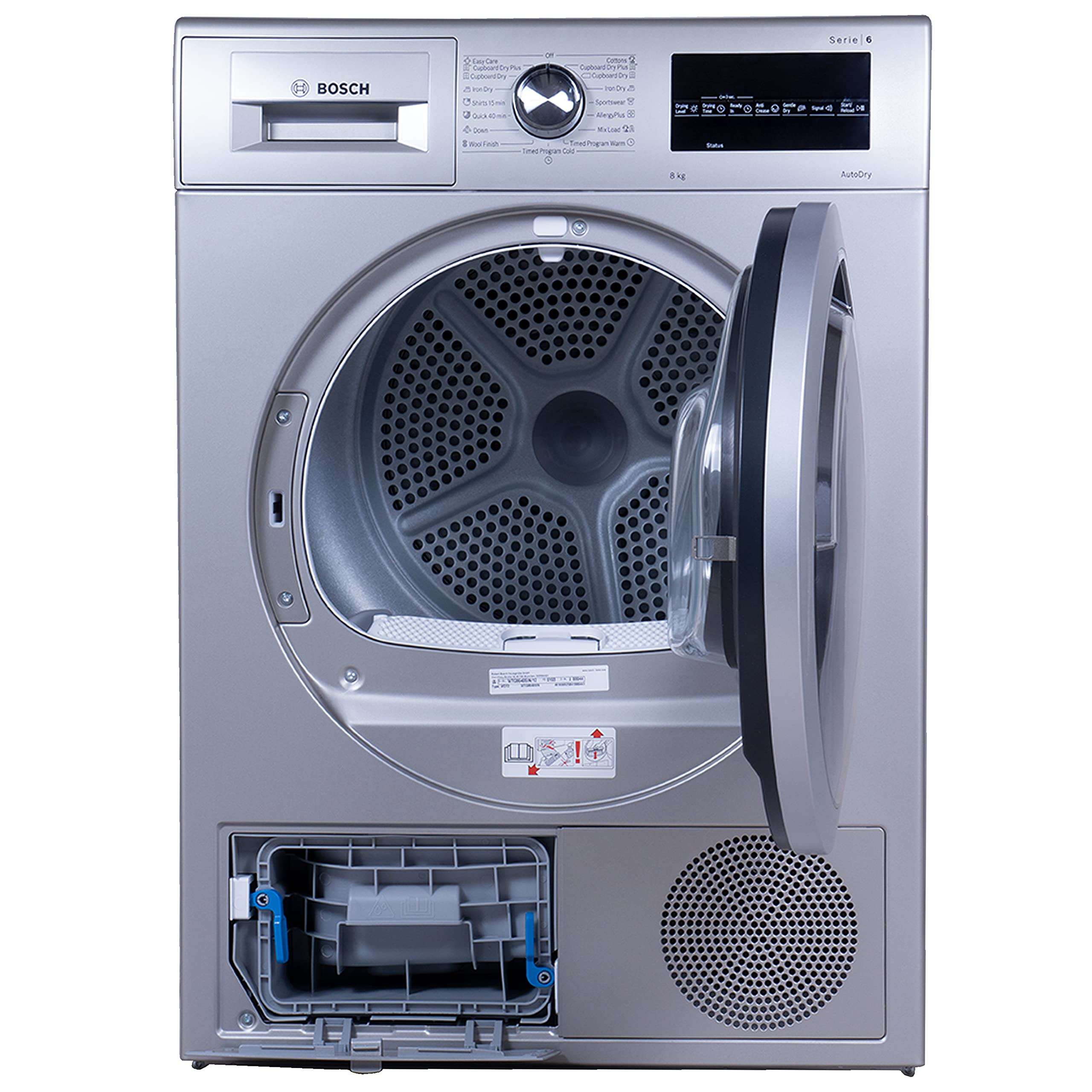 Bosch 8 kg Fully Automatic Condenser Tumble Dryer WTG8640SIN, Silver, Inbuilt Heater) 4