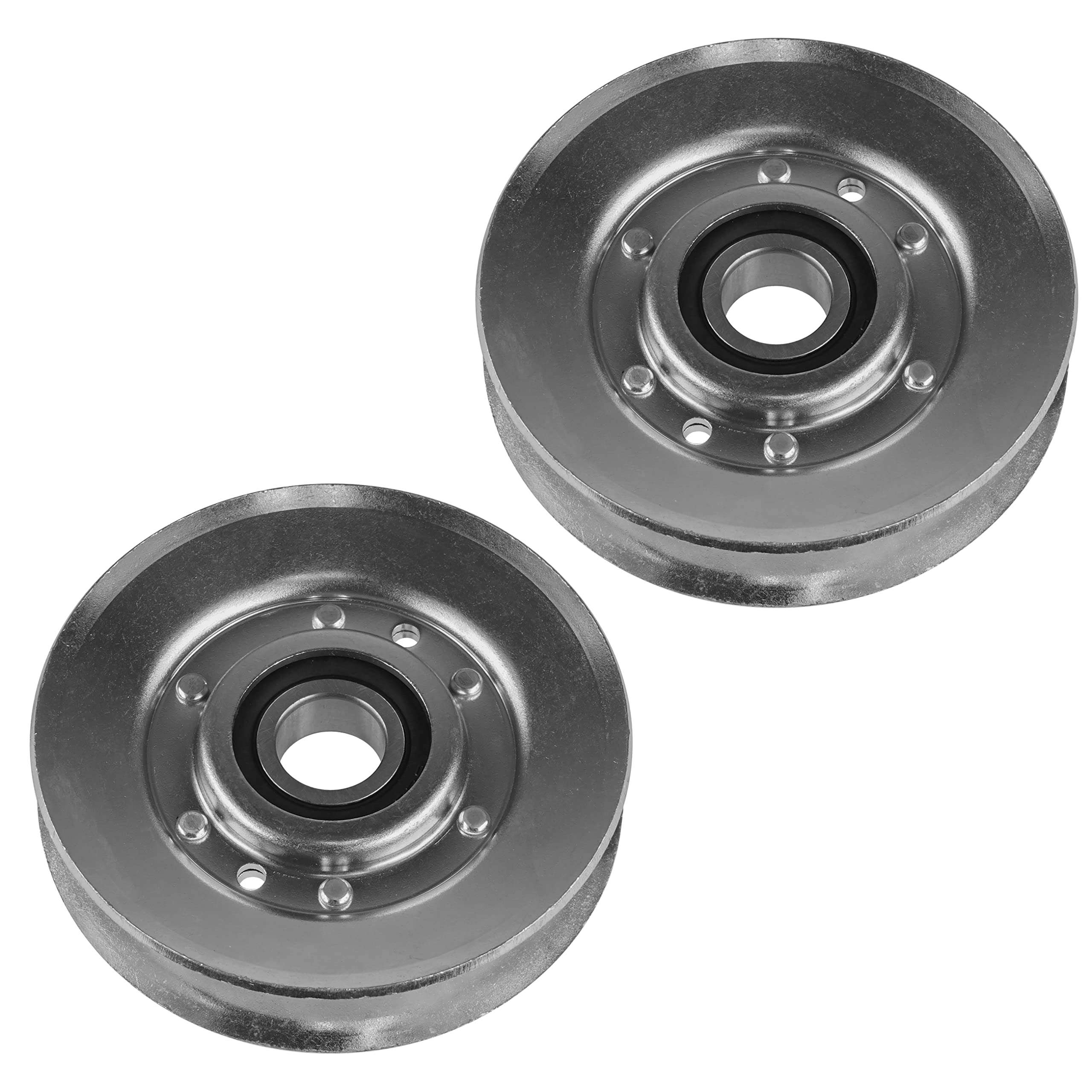 Caltric 2 V-Idler Pulley Compatible with John Deere LA120 LA125 LA135 LA140 LA145 LA150 AM118447 4