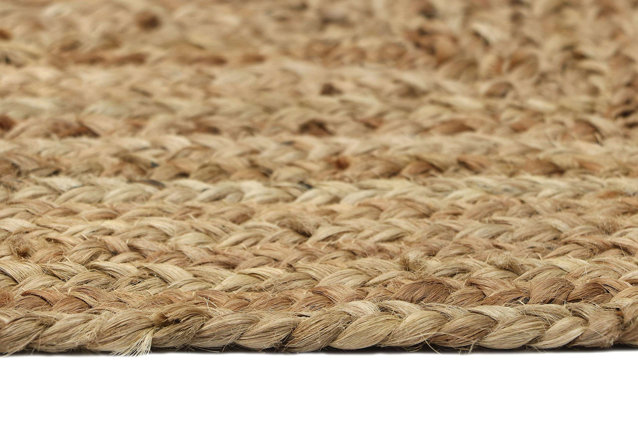 THE HOME TALK Natural Handcrafted Reversible Jute Rug-275X365CM|Traditional Carpet For Living Room,Kitchen,Entryway,Bedroom,Dining Room|Rustic Bohemian Decor|Durable,Anti-Skid Carpets for Centre Table 6