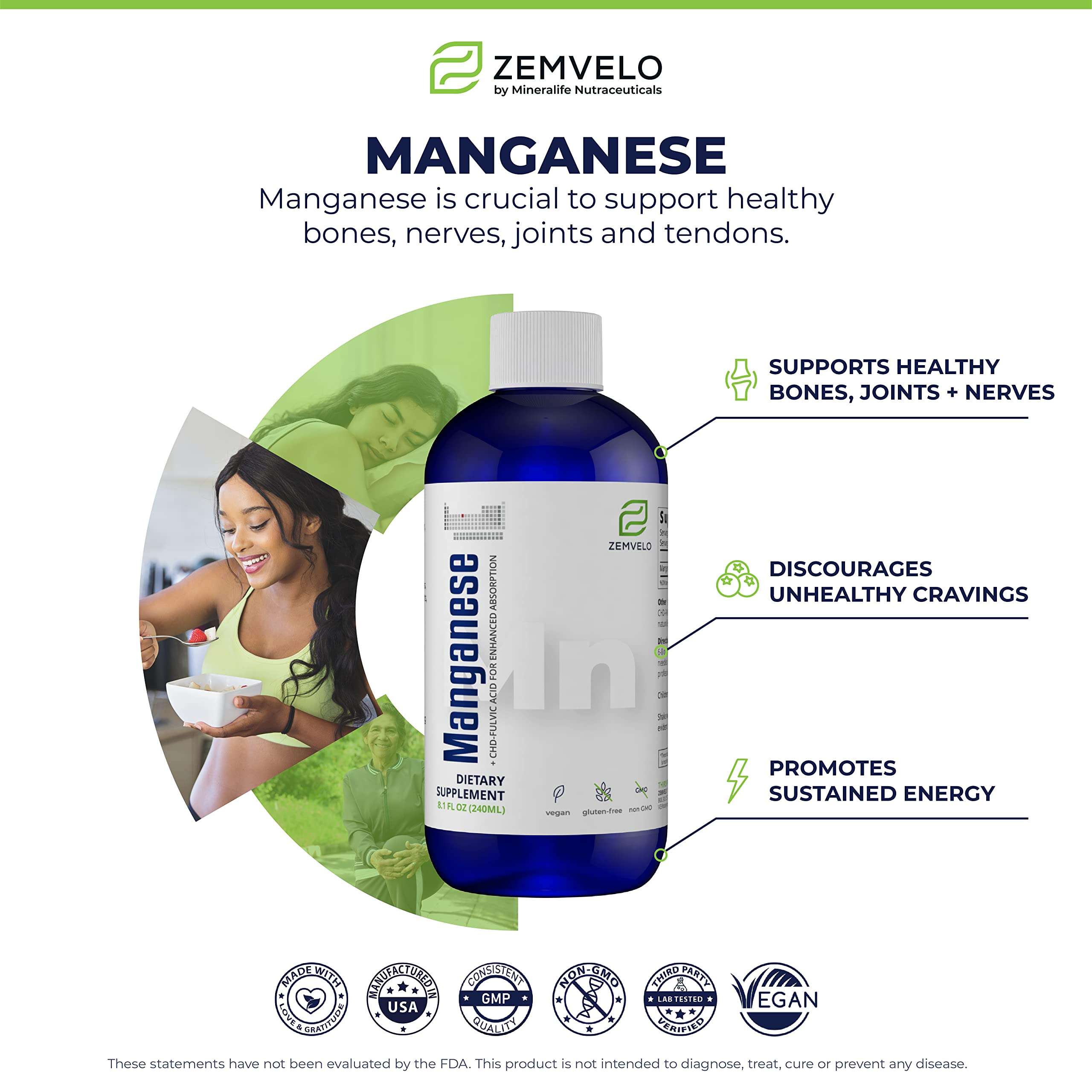 Liquid Ionic Manganese Supplement | Joint, Energy, Muscle Support | Women's Health | Men's Health | Adult Supplement for Healthy Aging 4