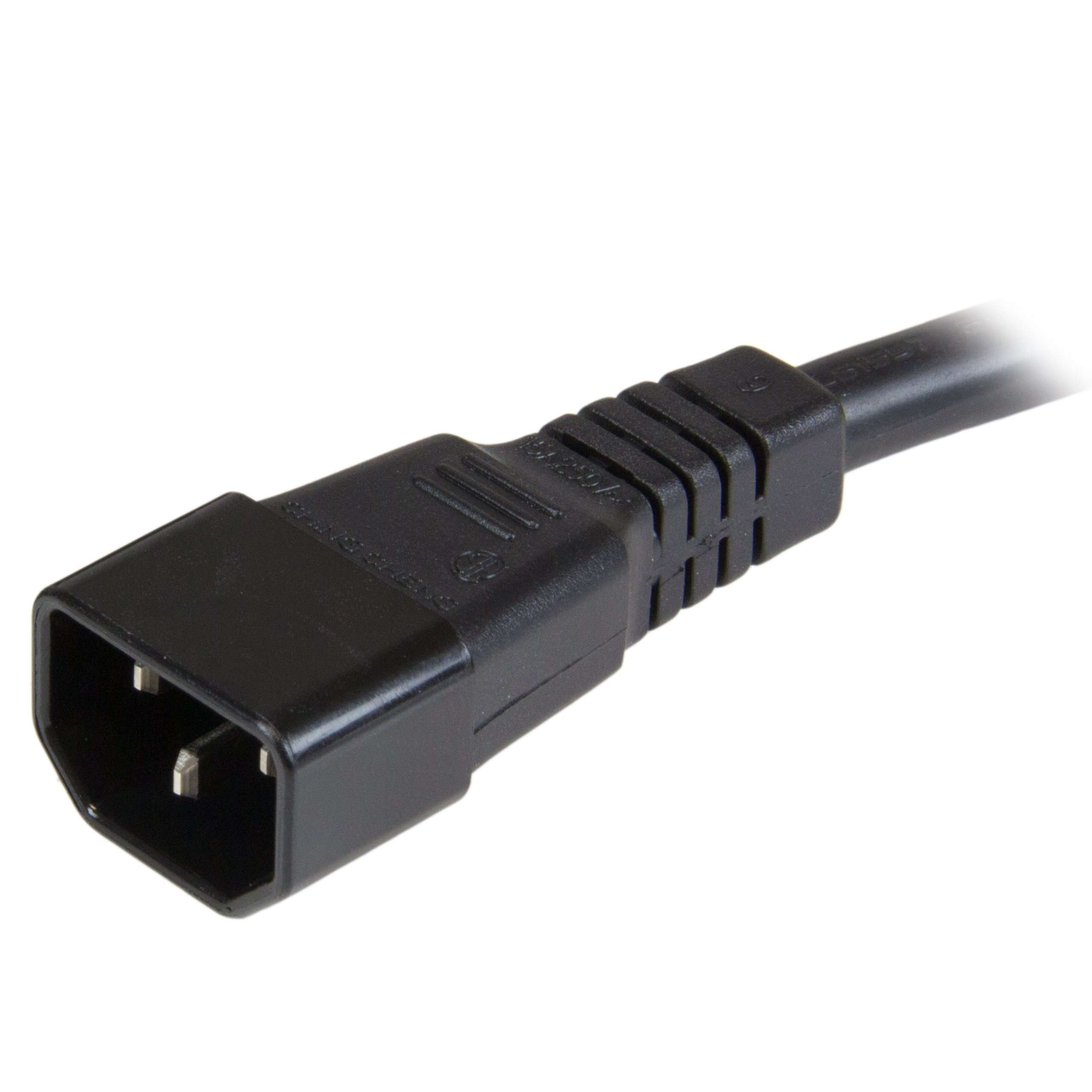 StarTech.com 3 ft Heavy Duty 14 AWG Computer Power Cord - C14 to C19 - 14 AWG Power Cable - IEC 320 C14 to IEC 320 C19 Power Cord (PXTC14C19143) 4