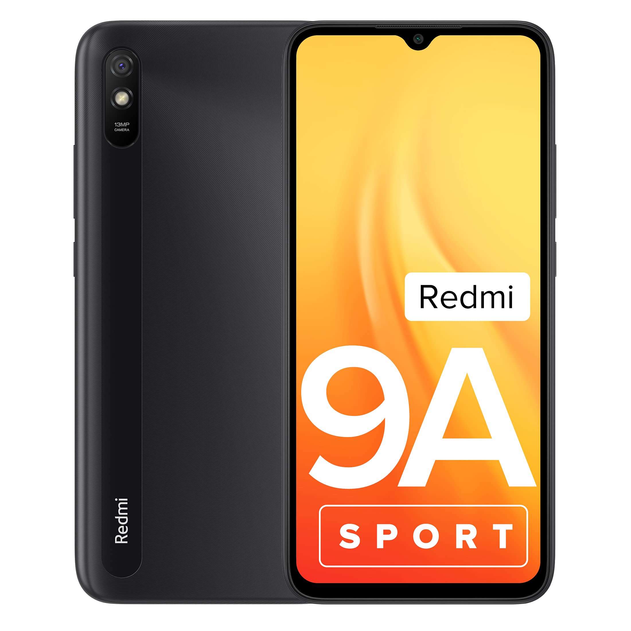 Redmi 9A Sport (Carbon Black, 2GB RAM, 32GB Storage) | 2GHz Octa-core Helio G25 Processor | 5000 mAh Battery 1
