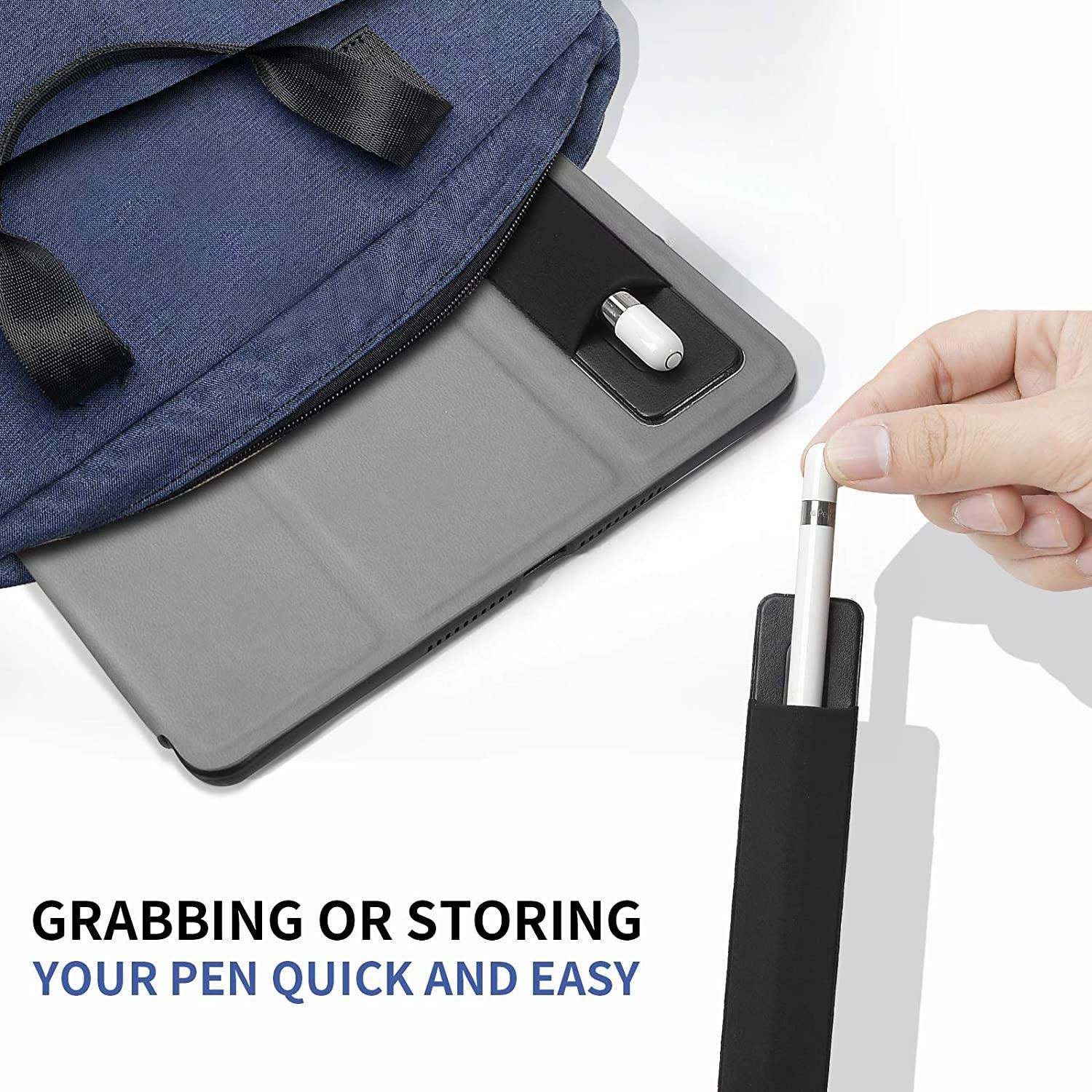 BoxWave Stylus Pouch Compatible with Garmin GPSMAP 9019 - Stylus PortaPouch, Stylus Holder Carrier Portable Self-Adhesive - Jet Black 5