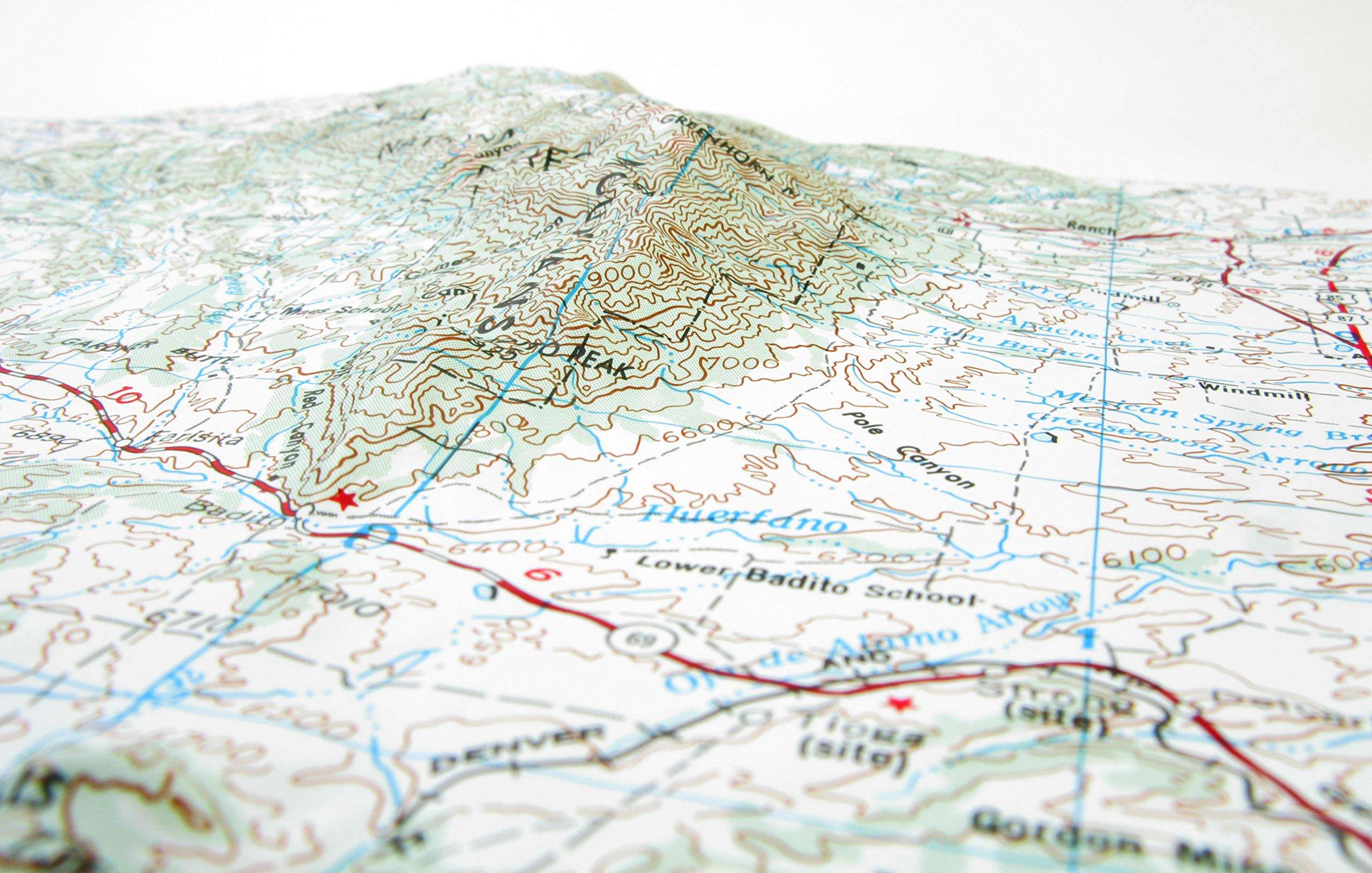 American Educational Trinidad Colorado Map, 31" Length x 21" Width 6