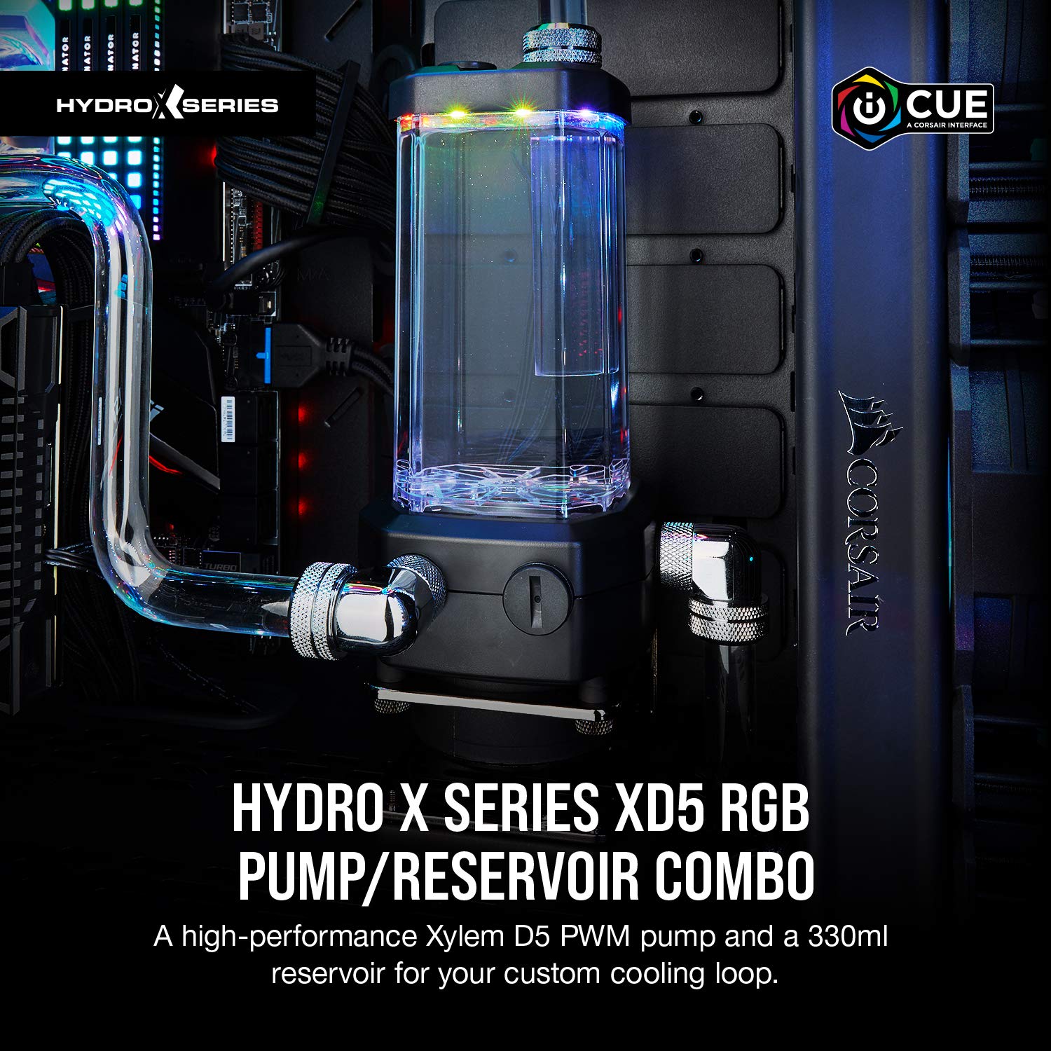 Corsair Hydro X Series, XD5 RGB Pump/Reservoir Combo, RGB Lighting 2
