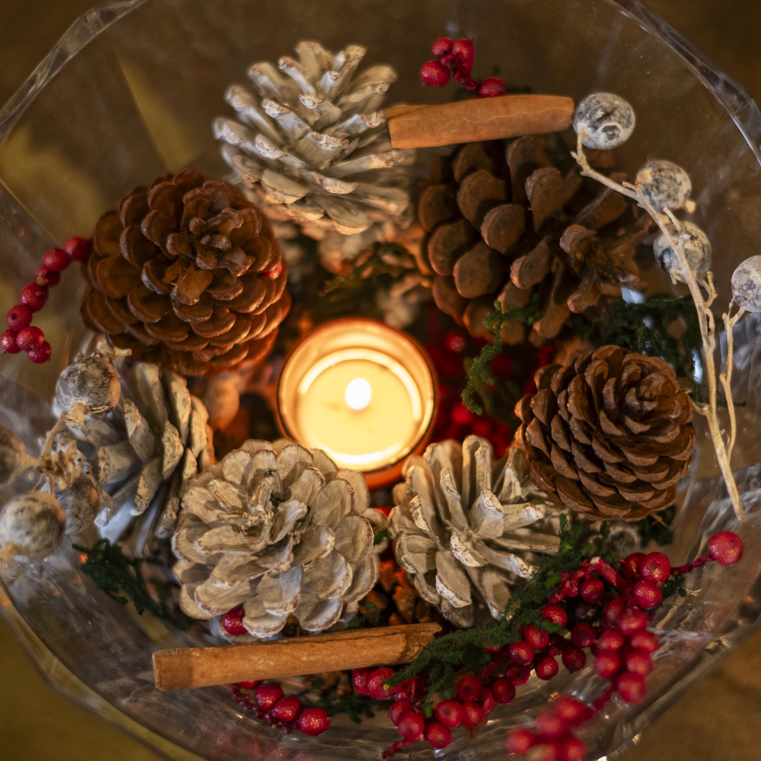 Flowers and Fillers || Christmas Luxury Vanila Scented Pot Pourri | Natural & Eco-Friendly Fragrance Flowers Christmas Decor for Home, Office, Bedroom, and Christmas Parties (Without Bowl) 3