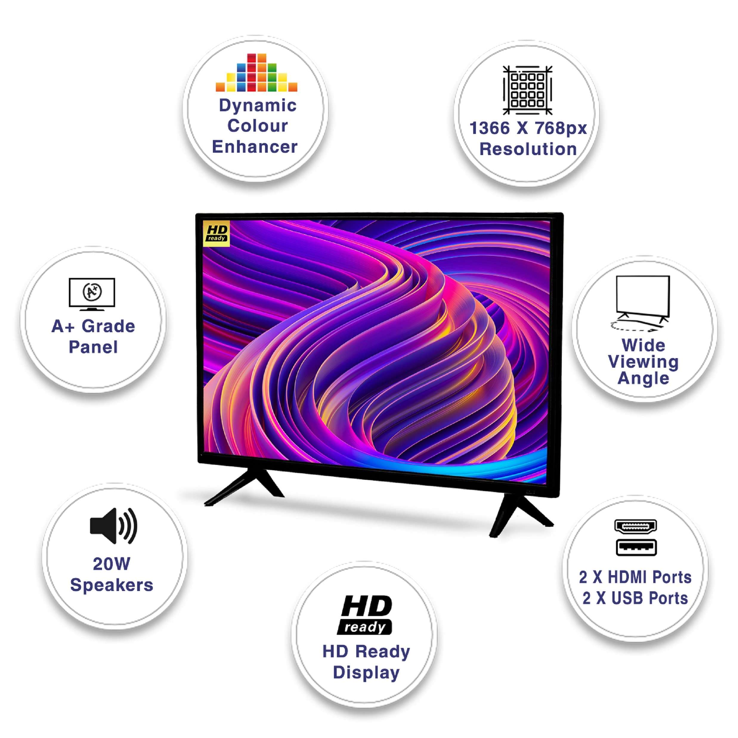 Sansui 80 cm (32 Inches) HD Ready LED TV JSY32NSHD (Black) 3