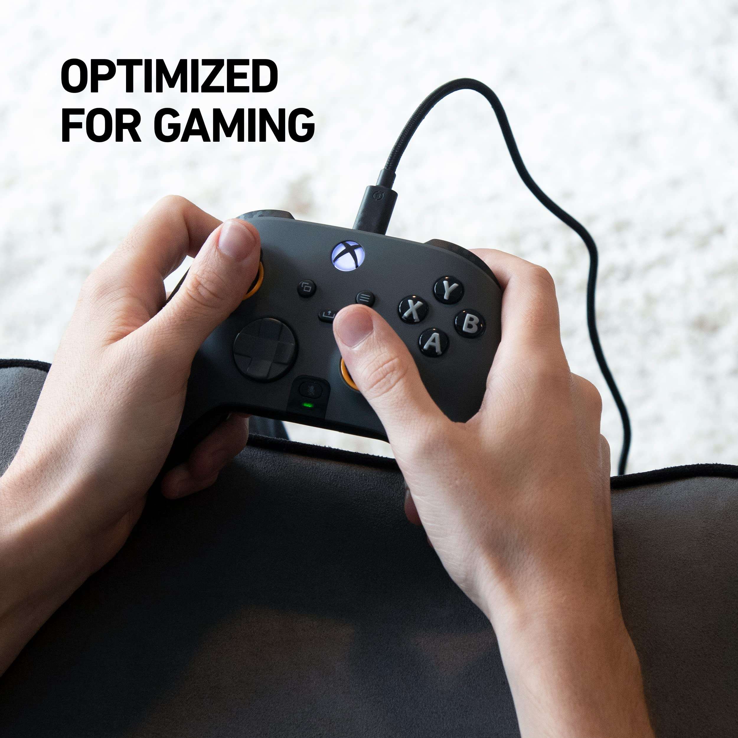 SCUF Braided USB-C Cable - Light Gray 6 feet / 2 Meters USB Type C Connection and Charging for Xbox Controllers, PS5 Controllers, and Smart Phones - Xbox Series X; 5