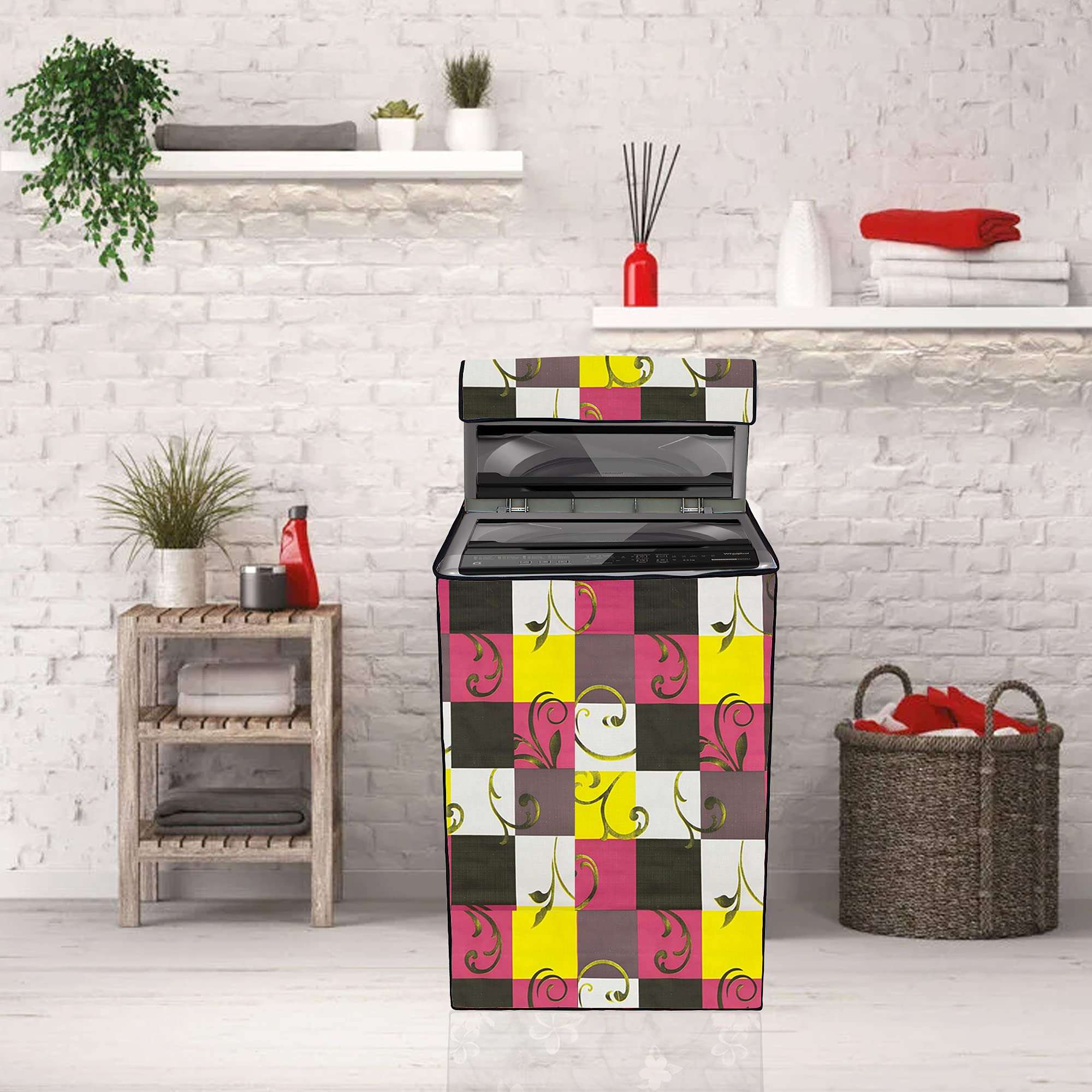 Wings Star Washing Machine Cover for Fully Automatic Top Load LG T72CMG22P 6.2Kg, KUM84 6