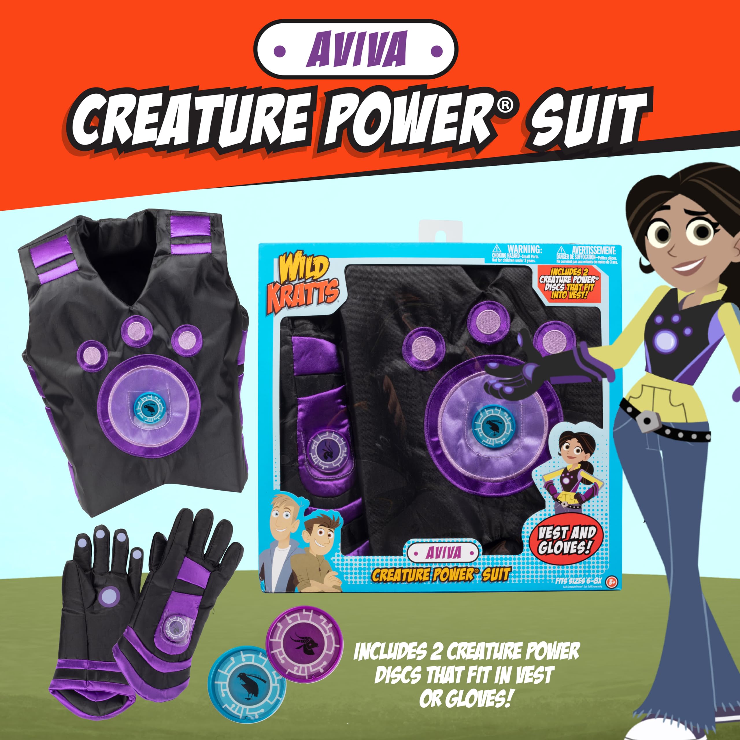 Wild Kratts Creature Power Suit, Aviva,One size fits most: 4-6X 2