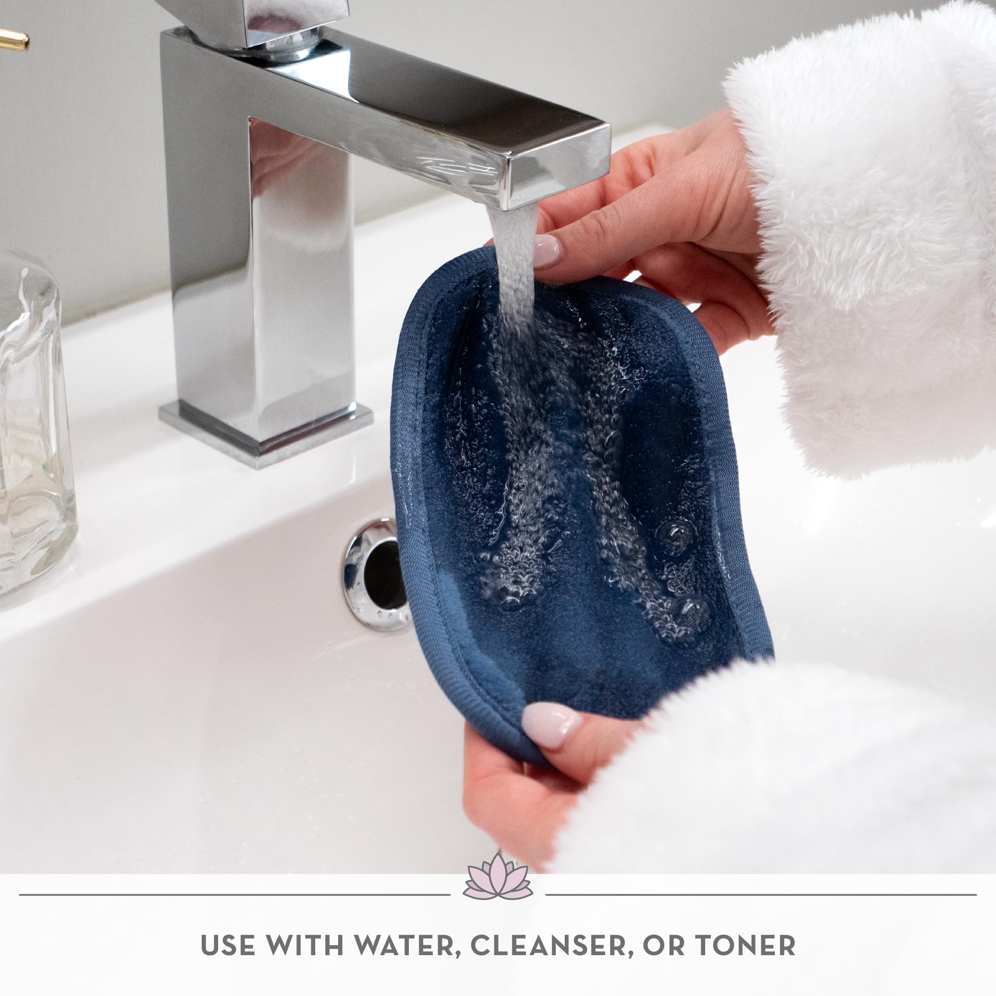 S&T INC. Makeup Remover Wipes for Skin Care, Reusable Makeup Wipes with Laundry Bag, Travel Essentials, Assorted Colors, 4.5 Inch by 6.5 Inch, 7 Pack 6