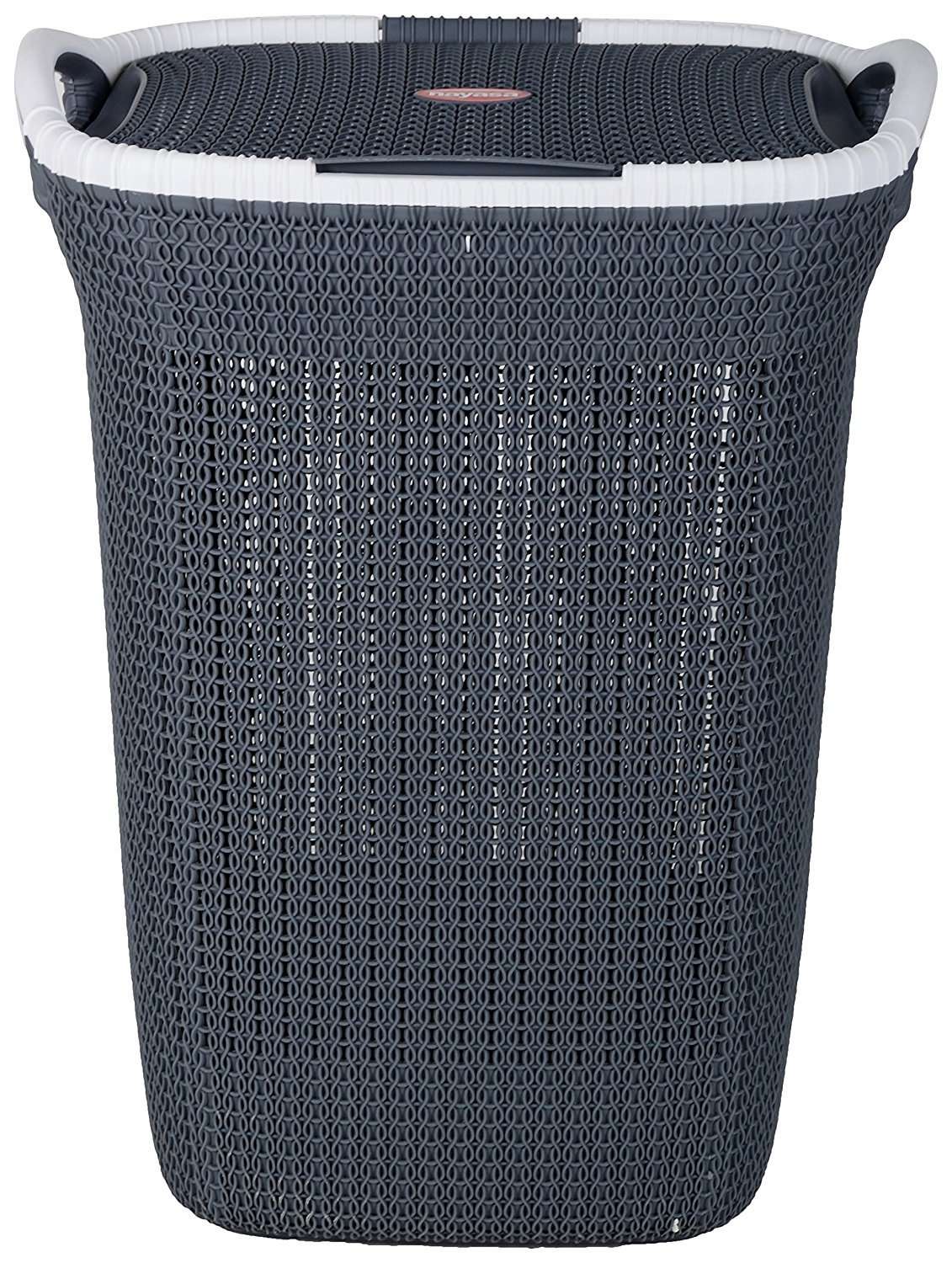 Nayasa Plastic Multipurpose Laundry Basket/Laundry Bag, Grey (NB32311) 3