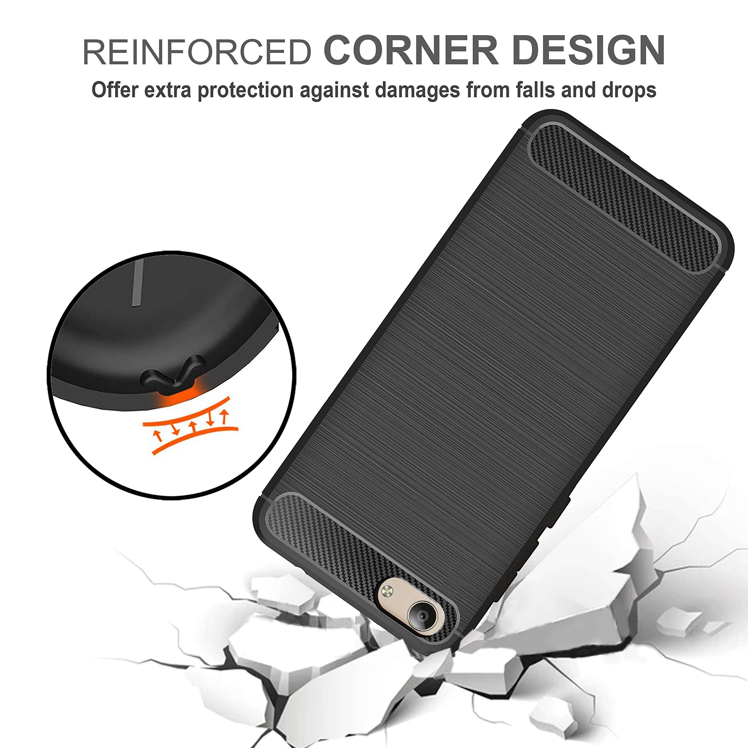 Amazon Brand - Solimo Back Cover Case for Vivo Y53 / Vivo Y53i | Compatible for Vivo Y53 / Vivo Y53i Back Cover Case | 360 Degree Protection | Soft and Flexible (TPU | Matte Black) 5