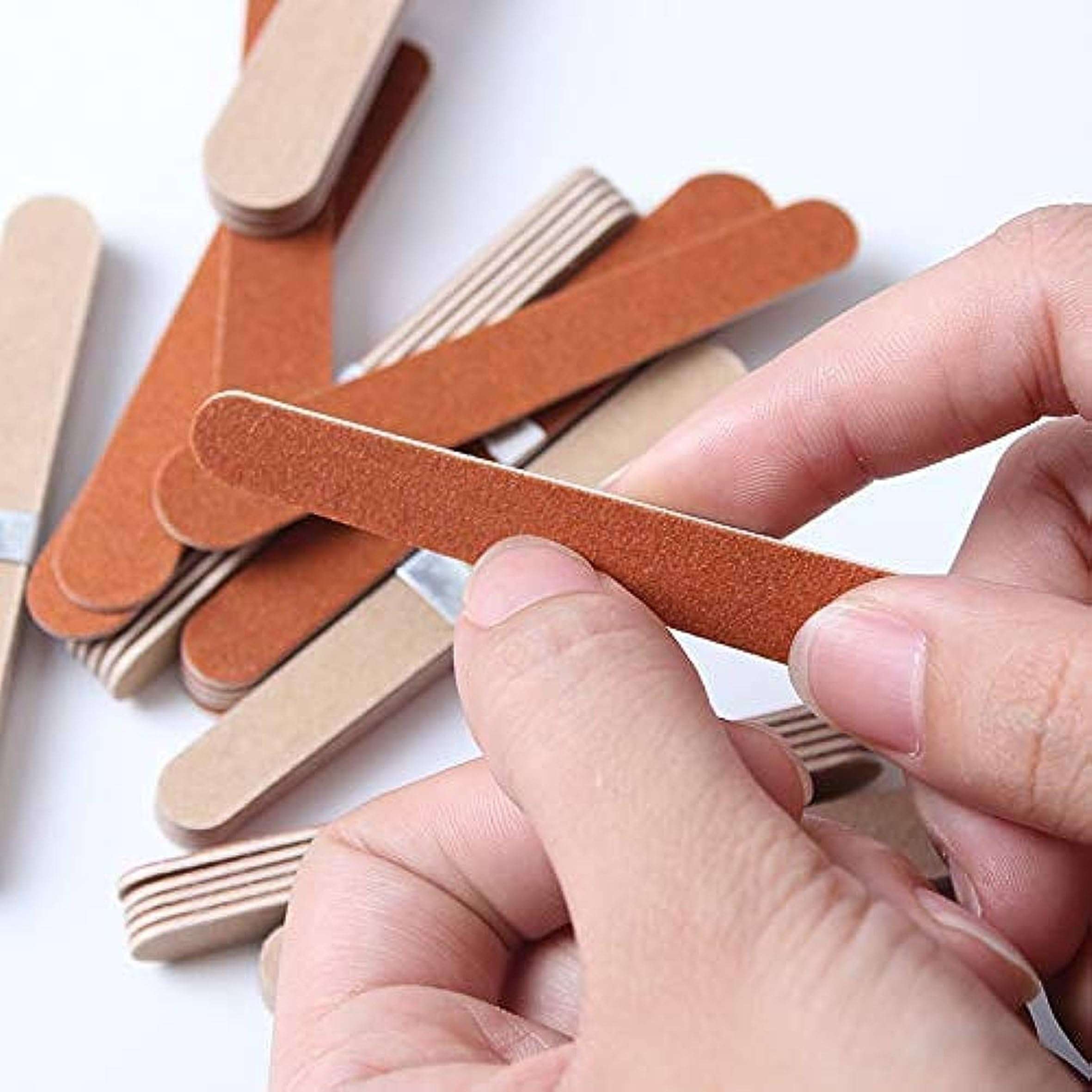Trendy Look Emery Boards Nail Files (Multi colour) | Manicure Pedicure Nail Filer Tool | Curved Fingernail files 100 Pcs 3